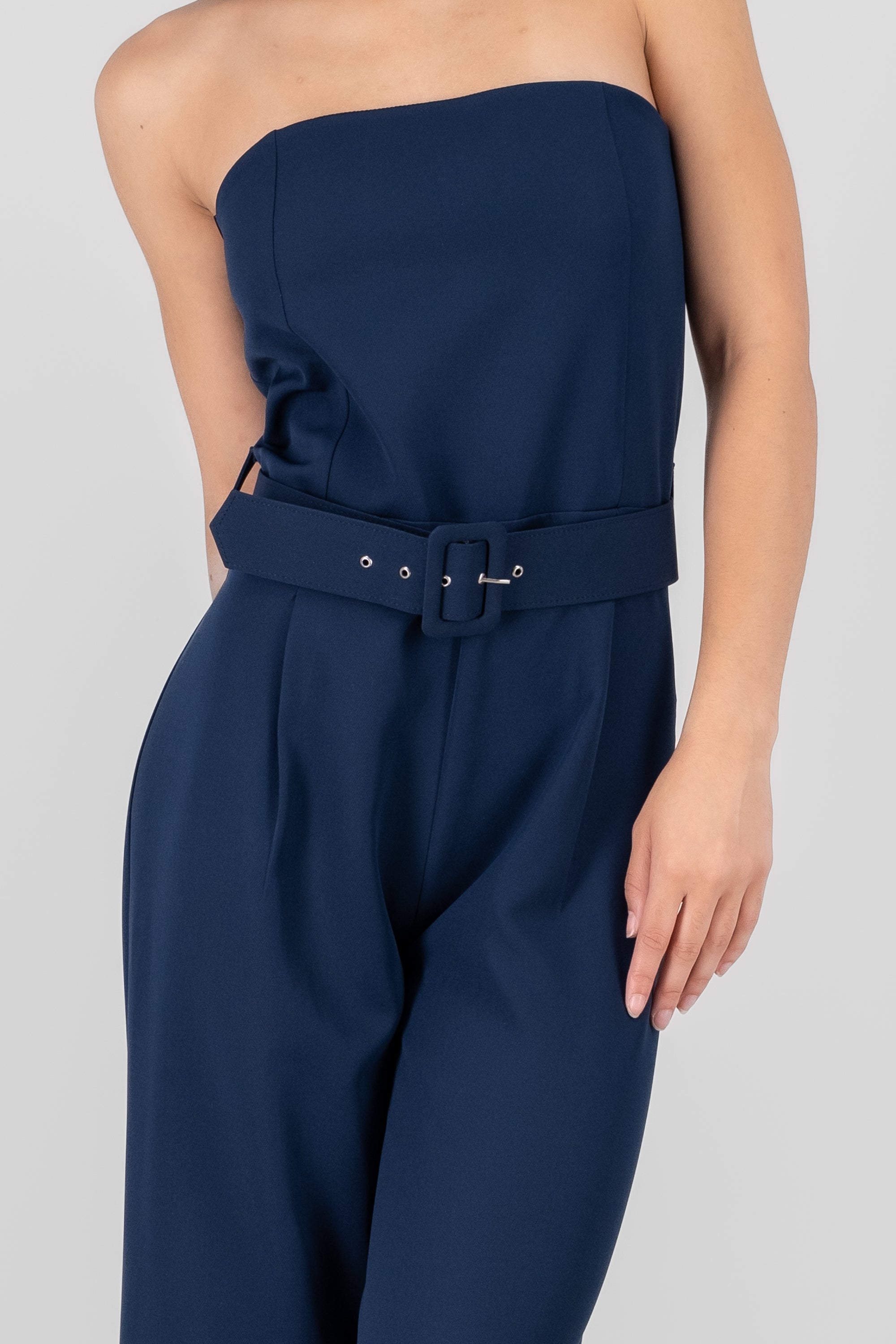 Jumpsuit Liso Cinturon MARINO