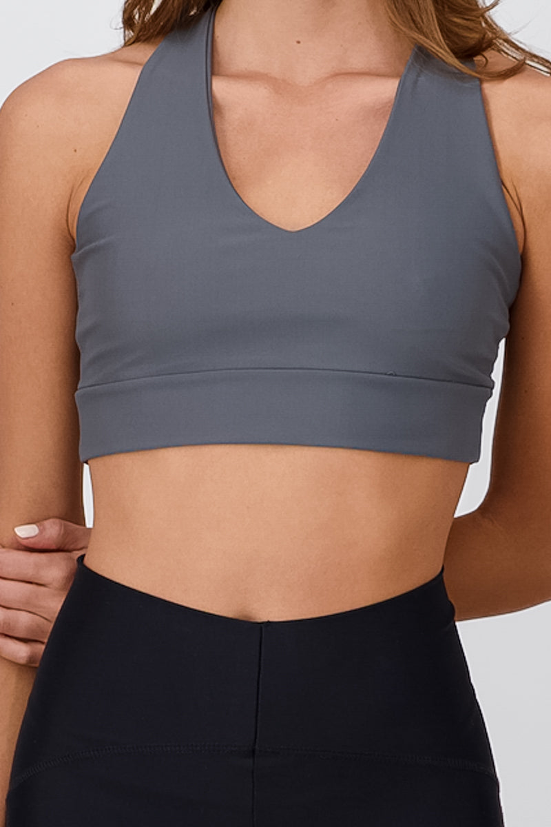 Top Activewear Cruzada Back Dark gray