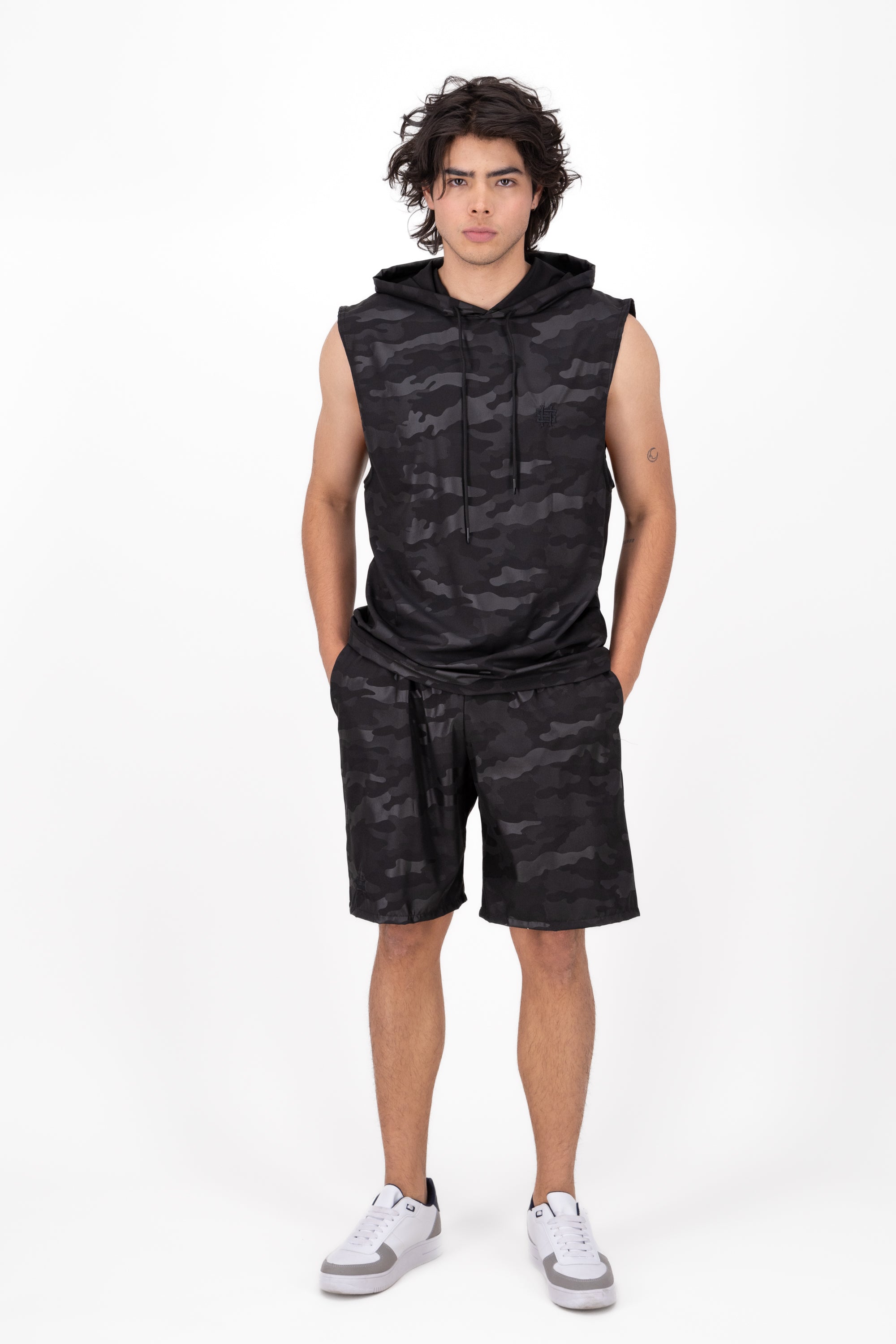 Shorts Sport camouflage Black Combo