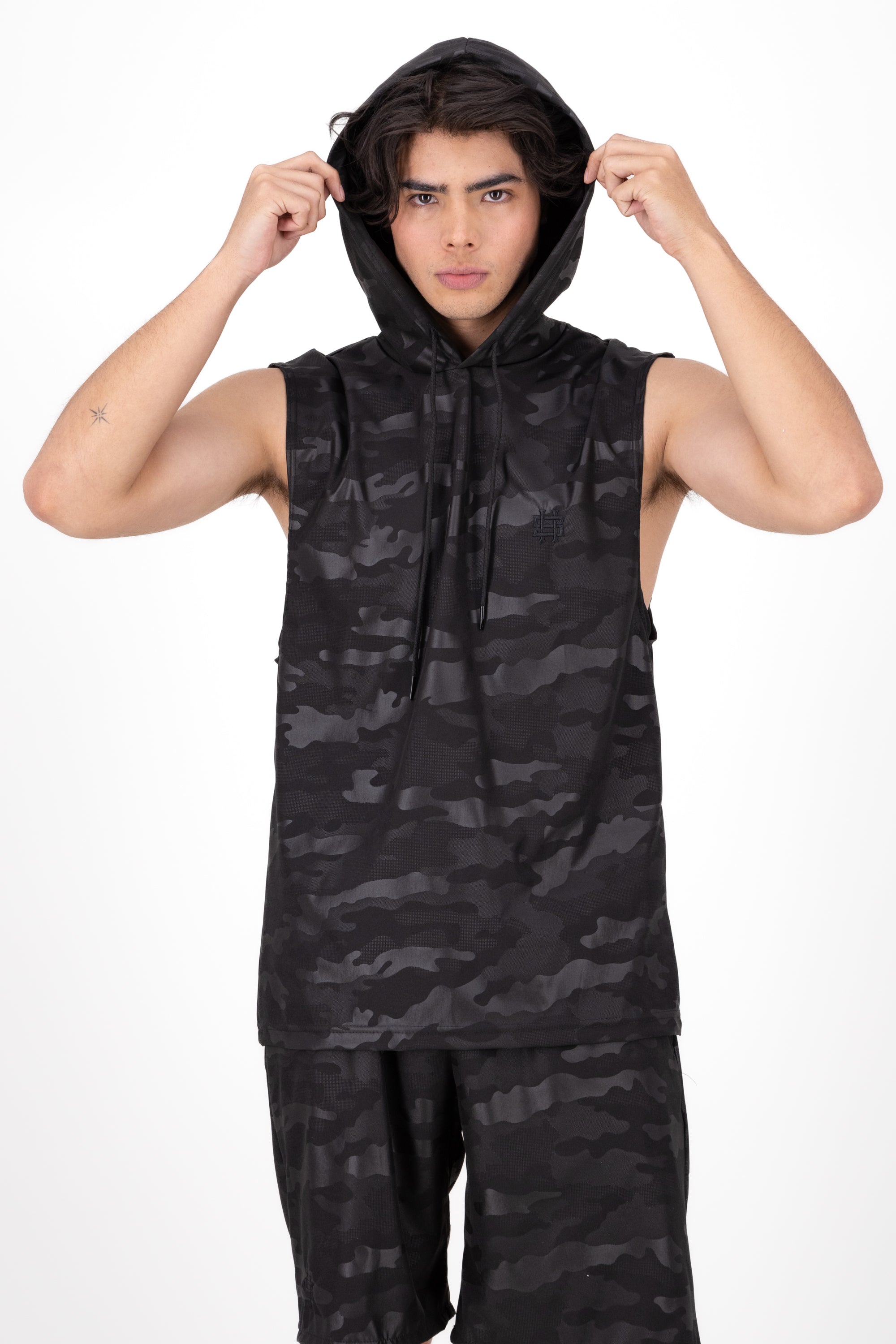 Sudadera Chaleco Sport Camuflaje NEGRO COMBO