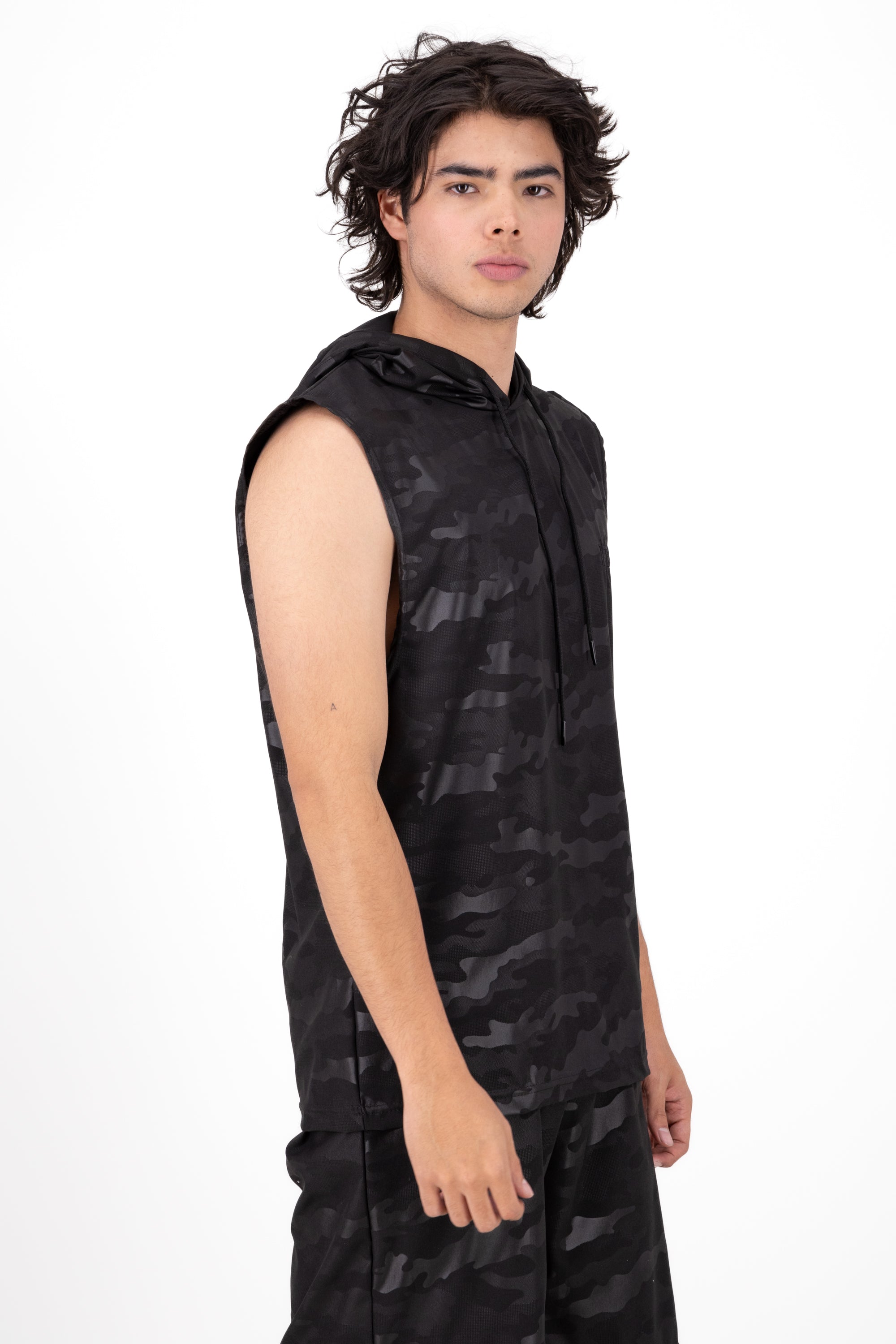 Sudadera Chaleco Sport Camuflaje NEGRO COMBO