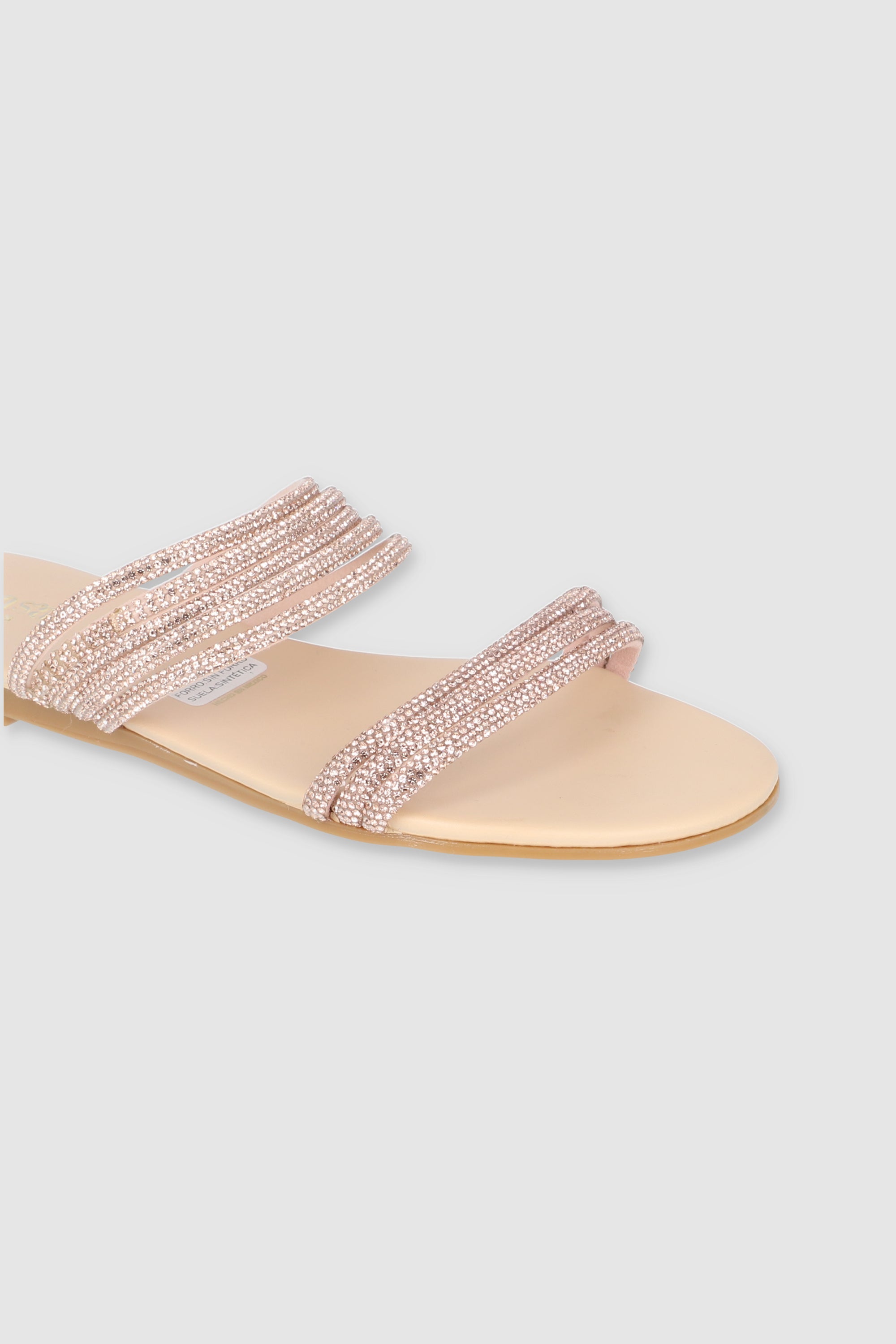 Multi Multi strips sandal Rose gold