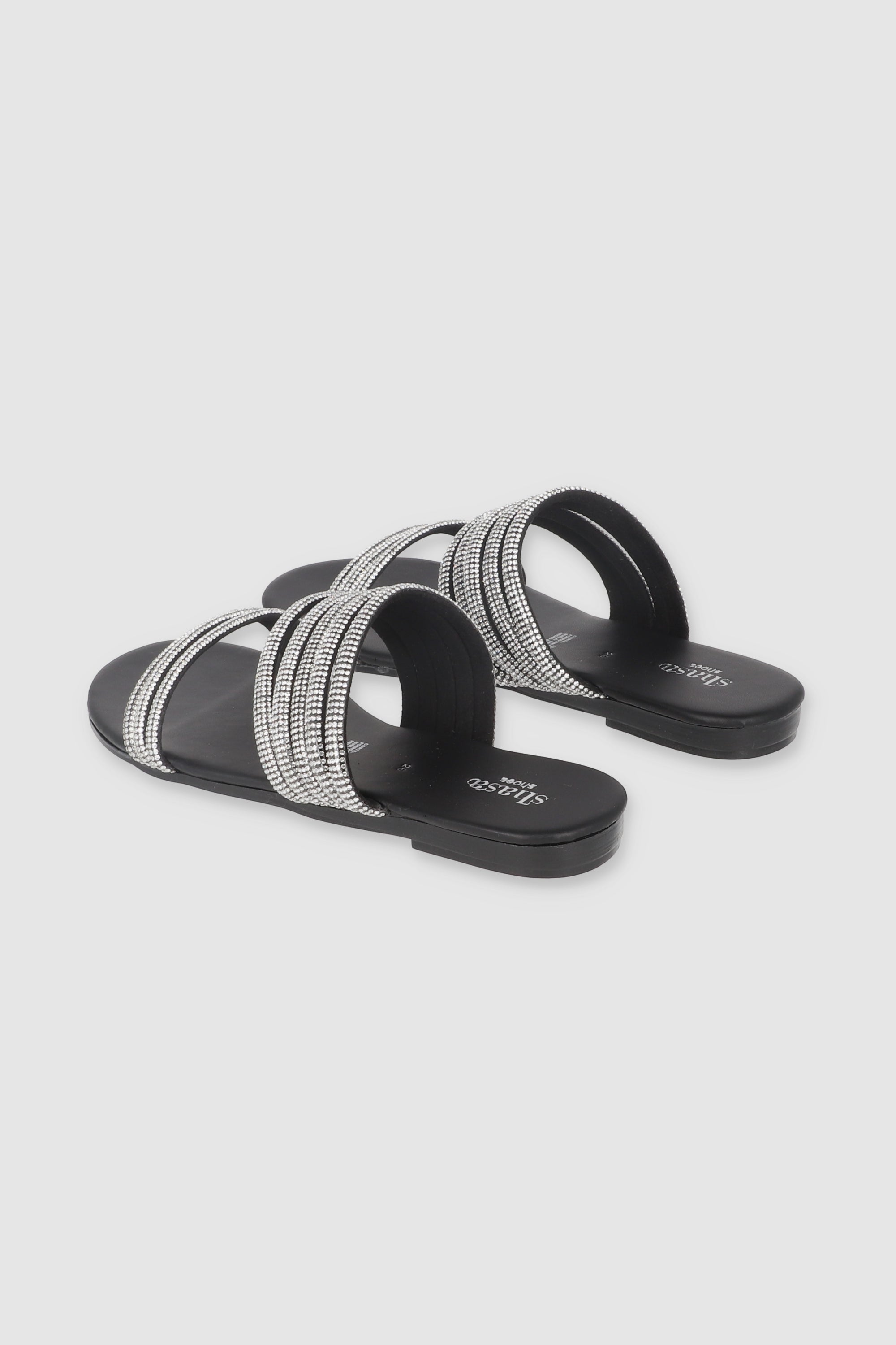 Multi Multi strips sandal BLACK