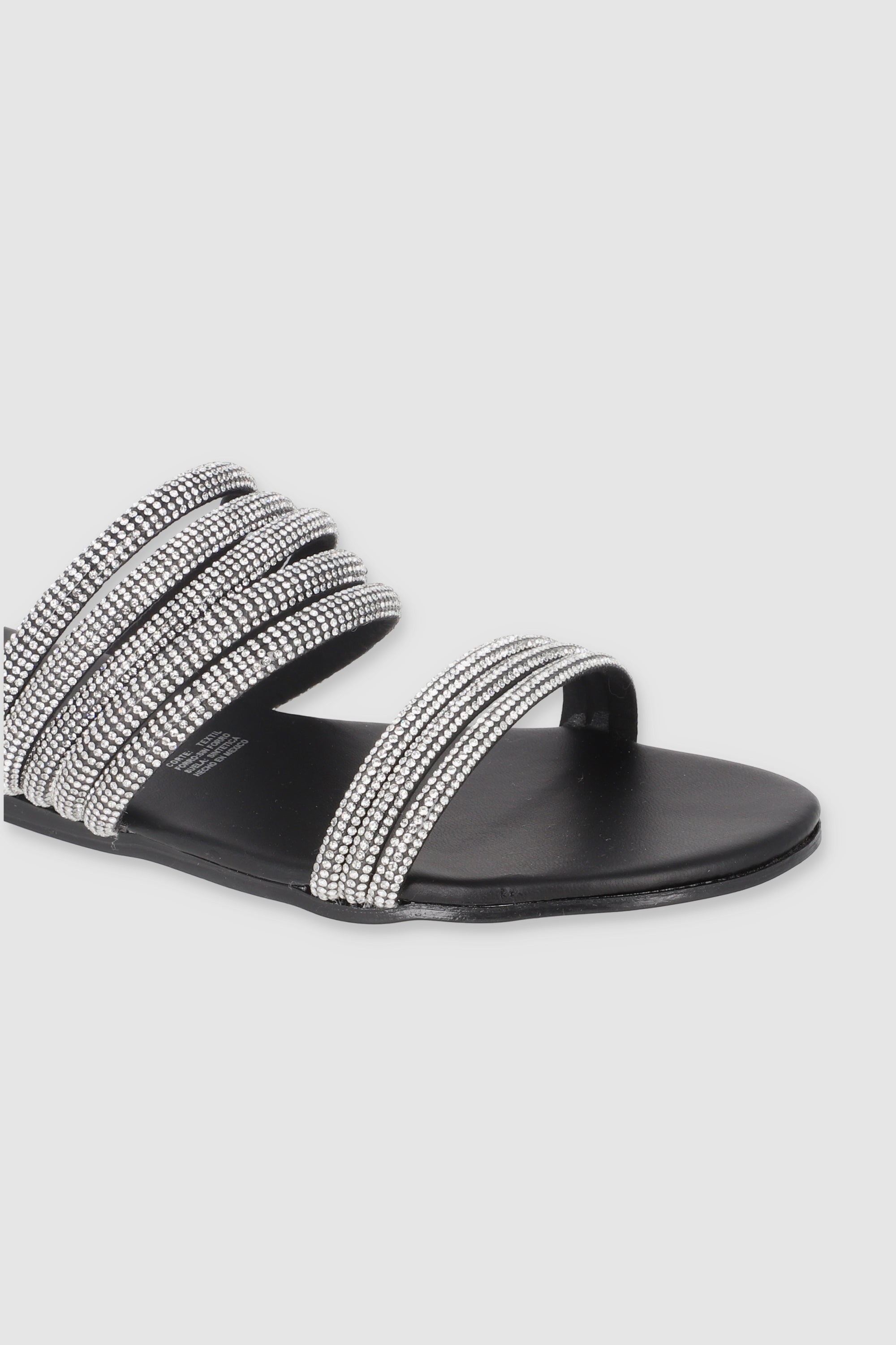 Multi Multi strips sandal BLACK