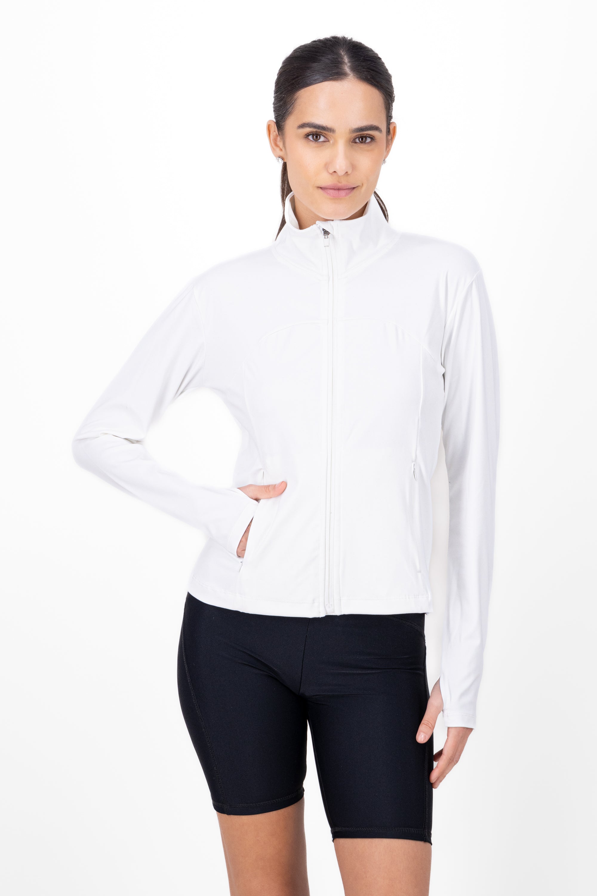 Light sports sweatshirt WHITE