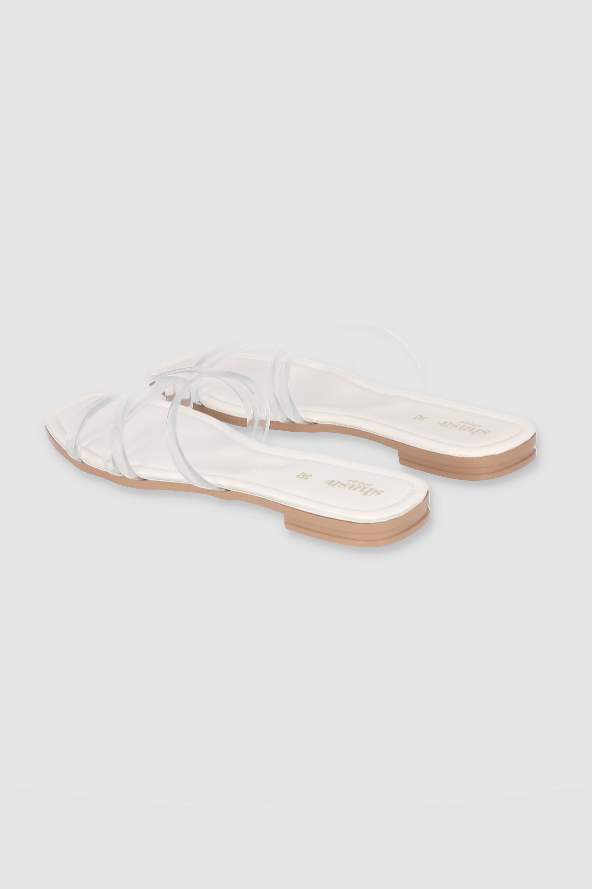 Sandalia Tiras Transparentes Pu BLANCO