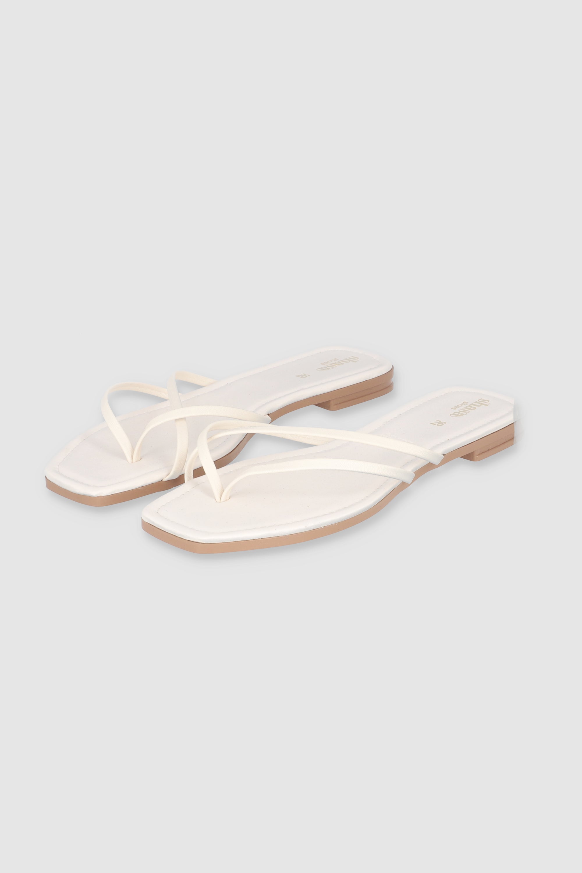 Minimalist sandal strips WHITE