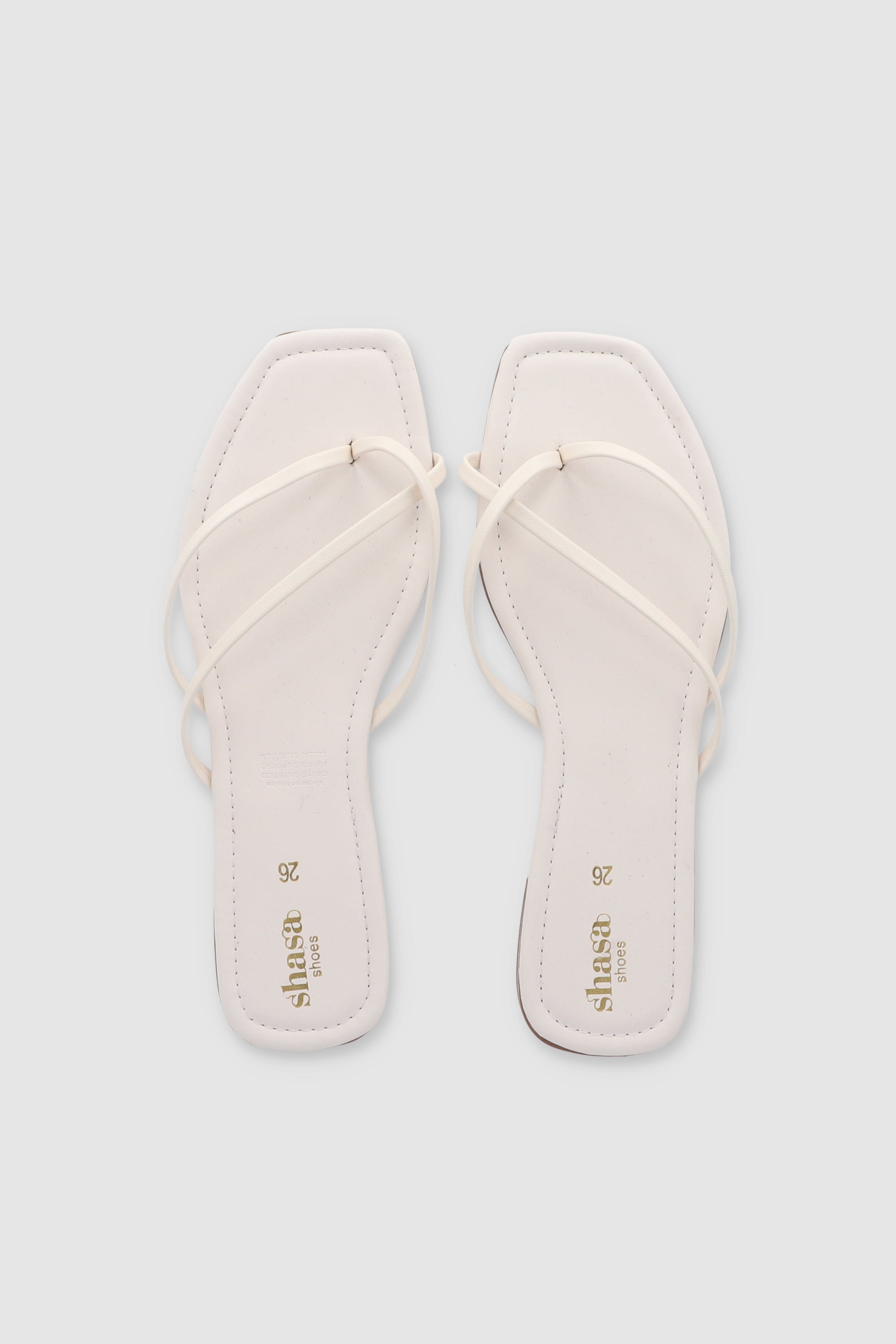 Minimalist sandal strips WHITE