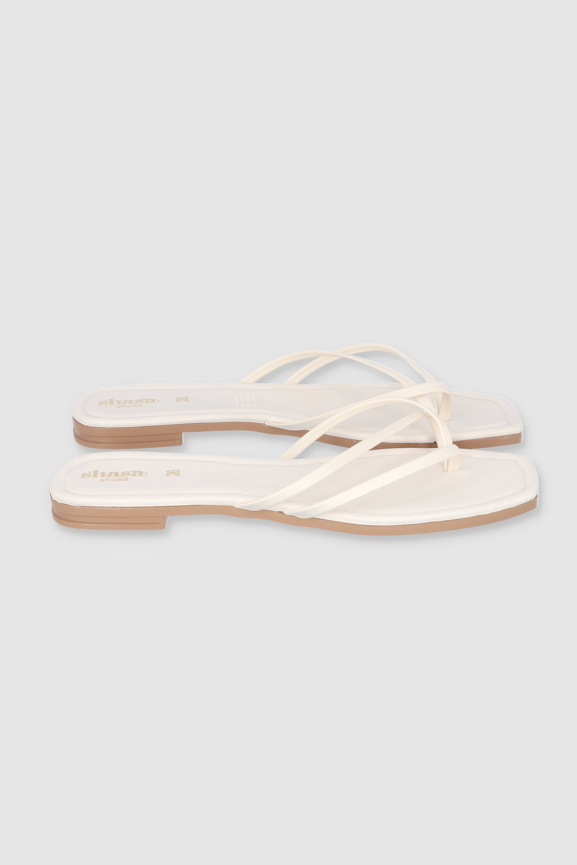 Minimalist sandal strips WHITE