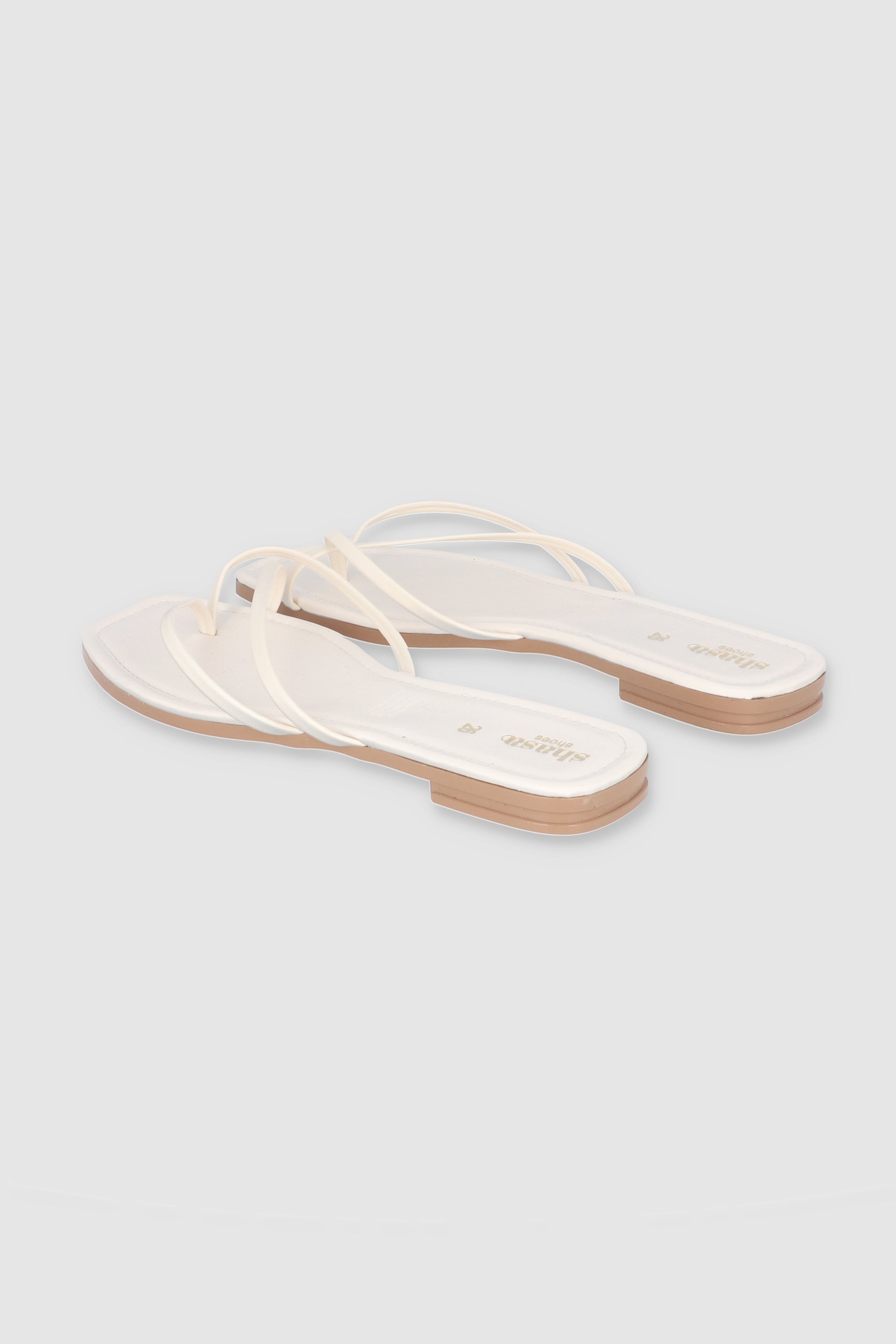 Minimalist sandal strips WHITE