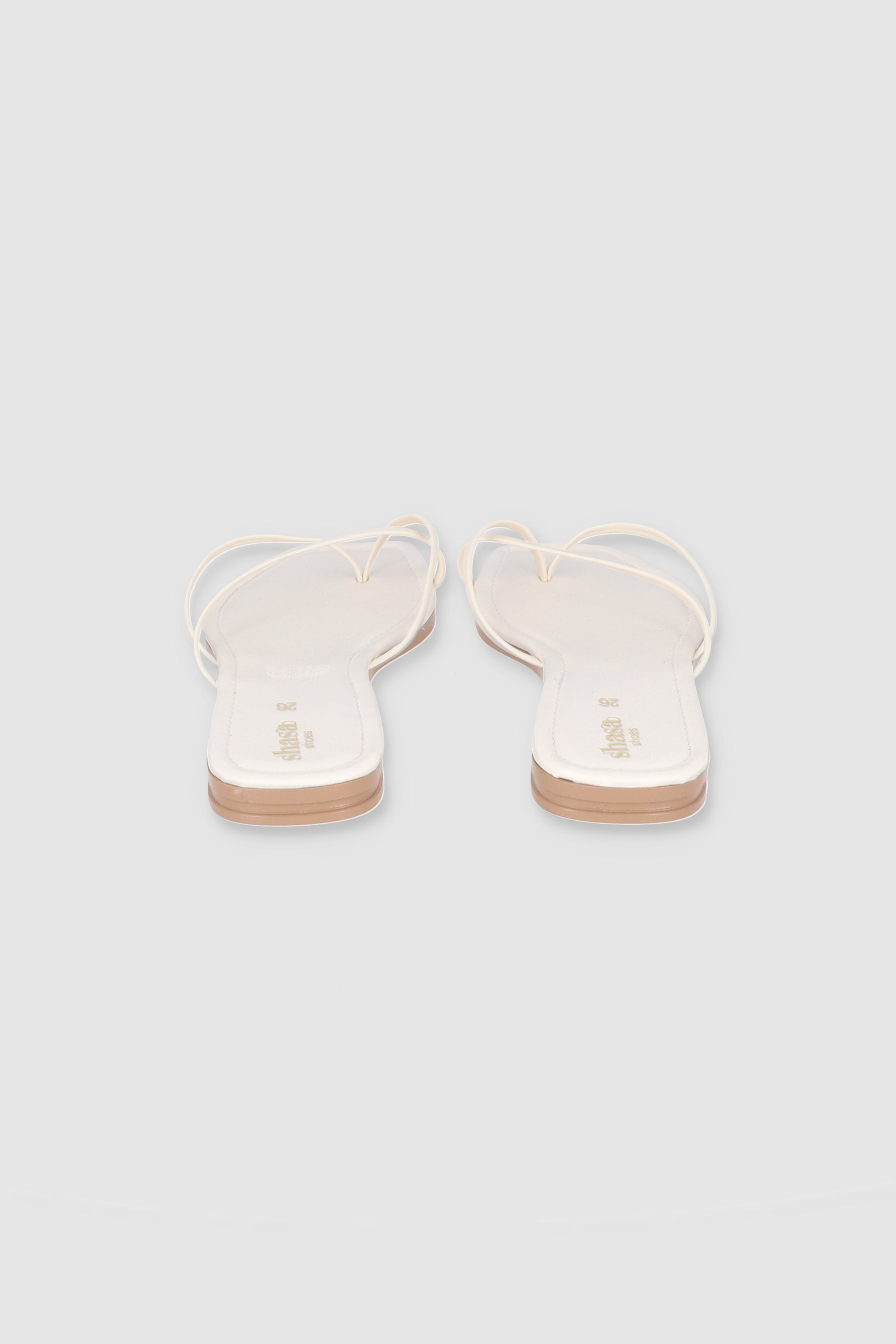 Minimalist sandal strips WHITE