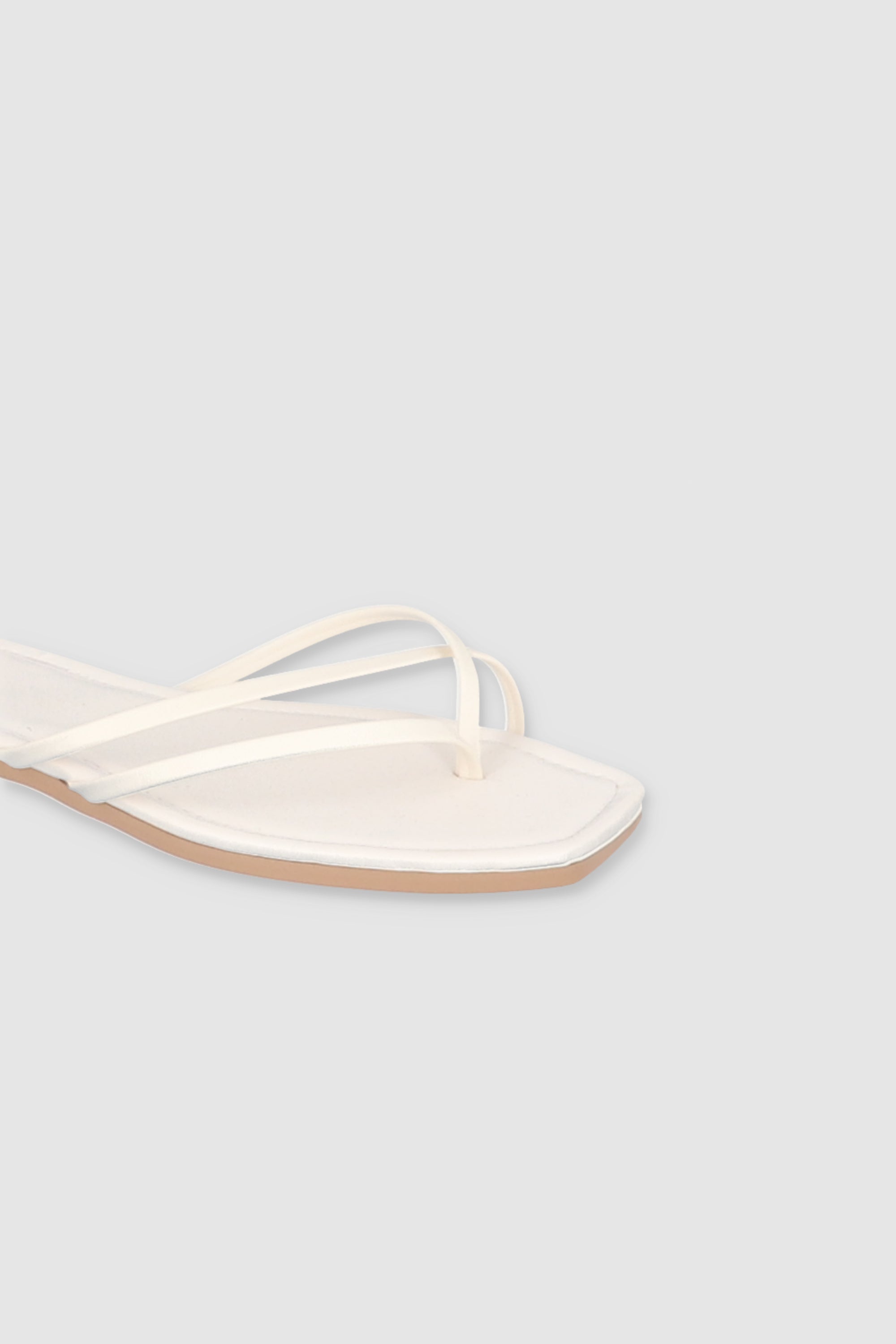 Minimalist sandal strips WHITE