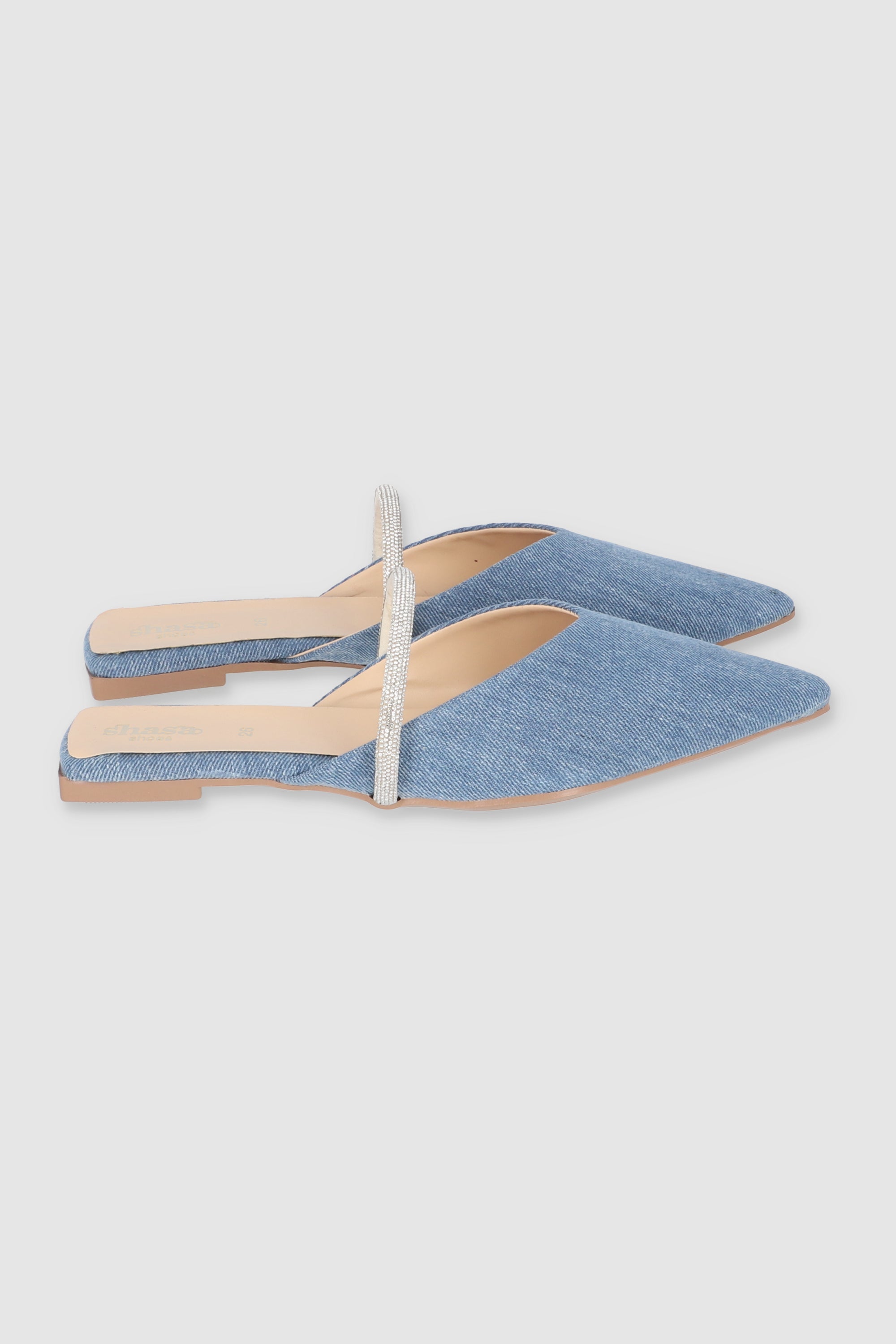 Flat Mula Brillos Pointy LIGHT WASH