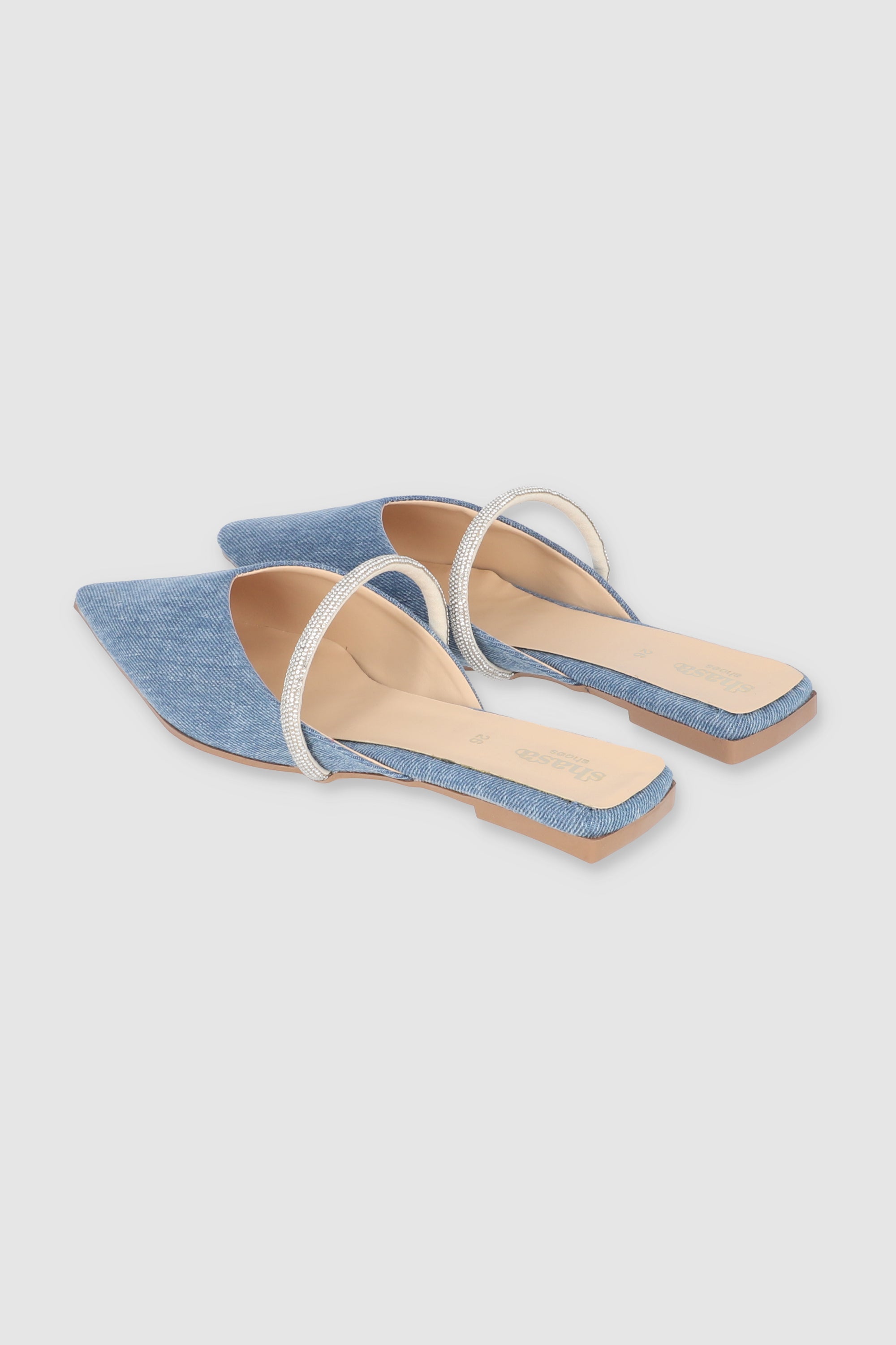 Flat Mula Brillos Pointy LIGHT WASH