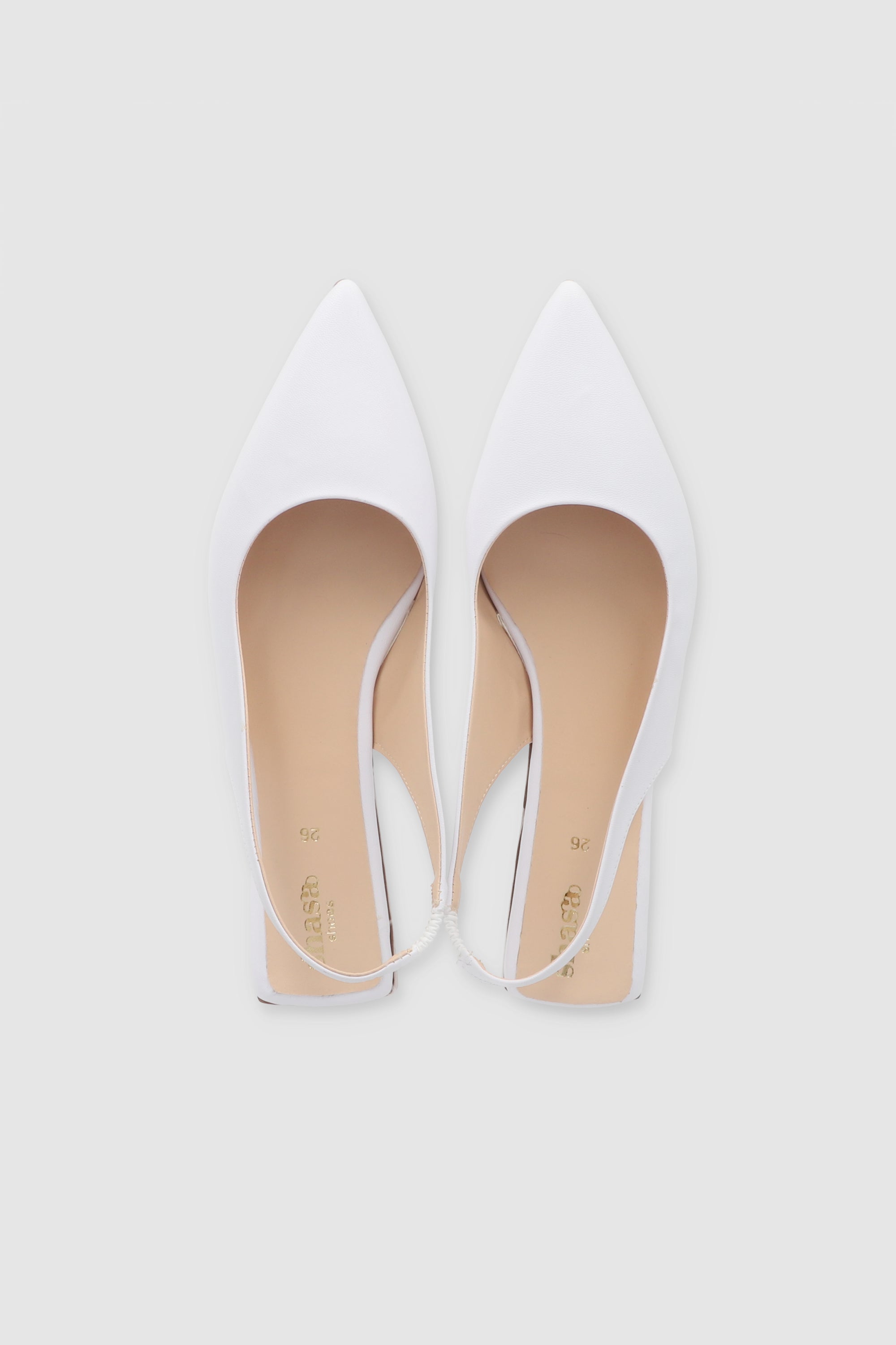 Flat Sencilla Pointy BLANCO