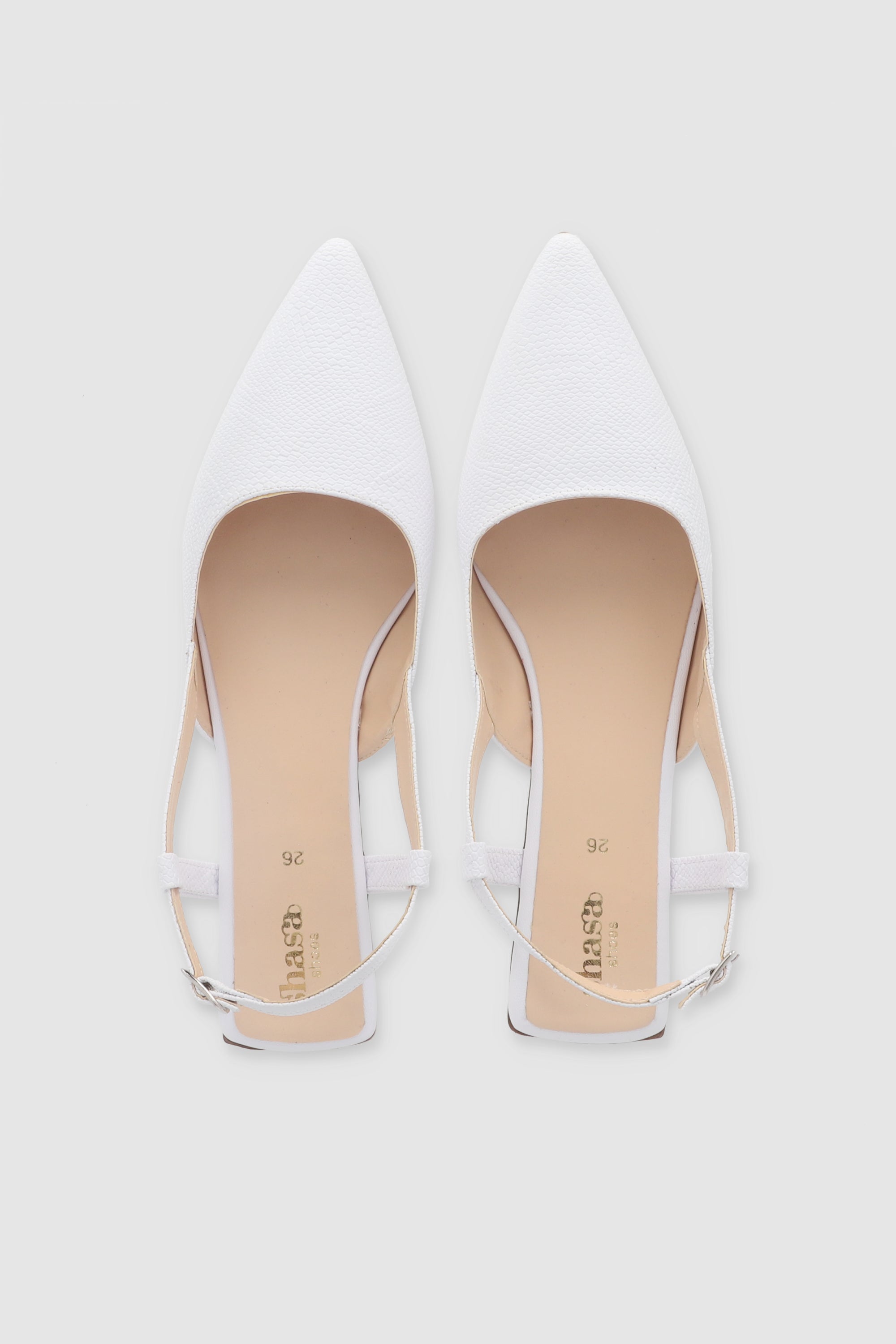 Flat Pointy Textura BLANCO