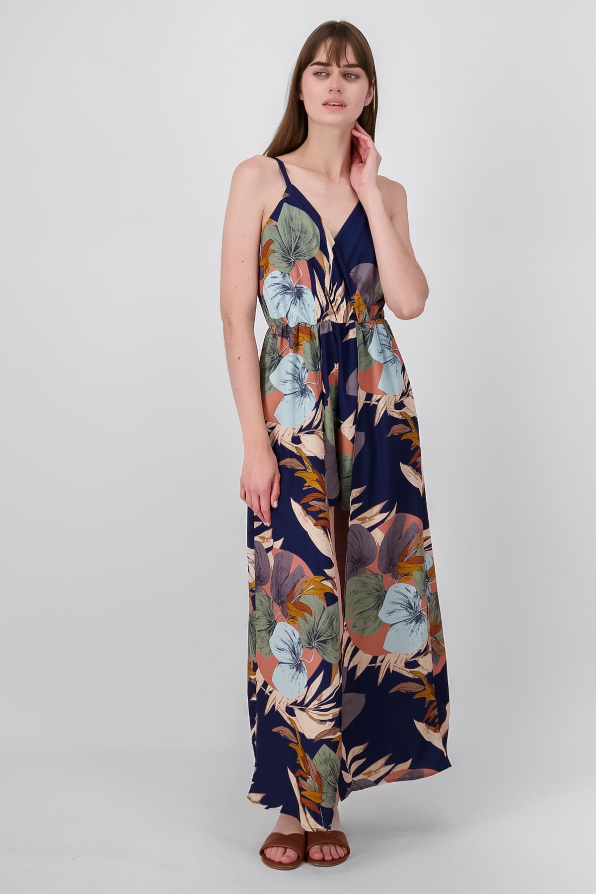 Tropical printing detail neckline Marino Combo