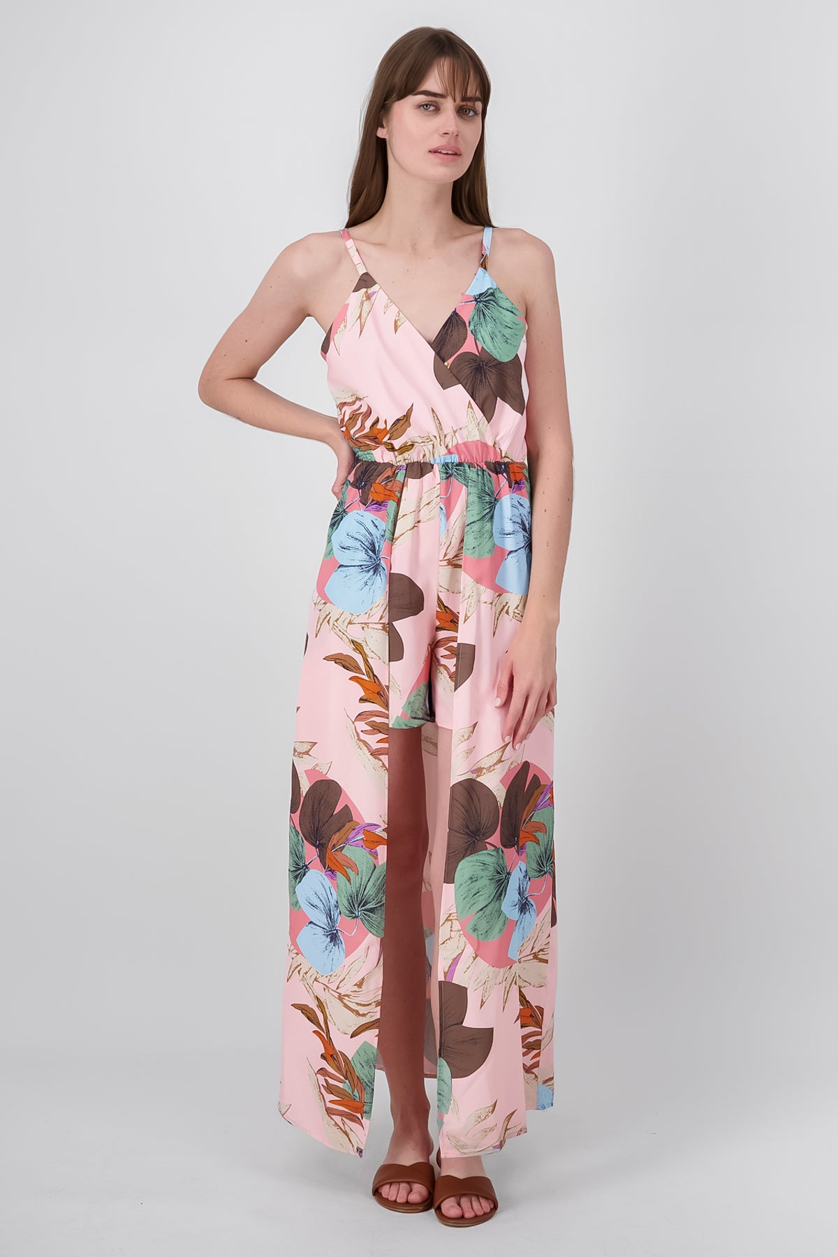 Tropical printing detail neckline Rosa Combo