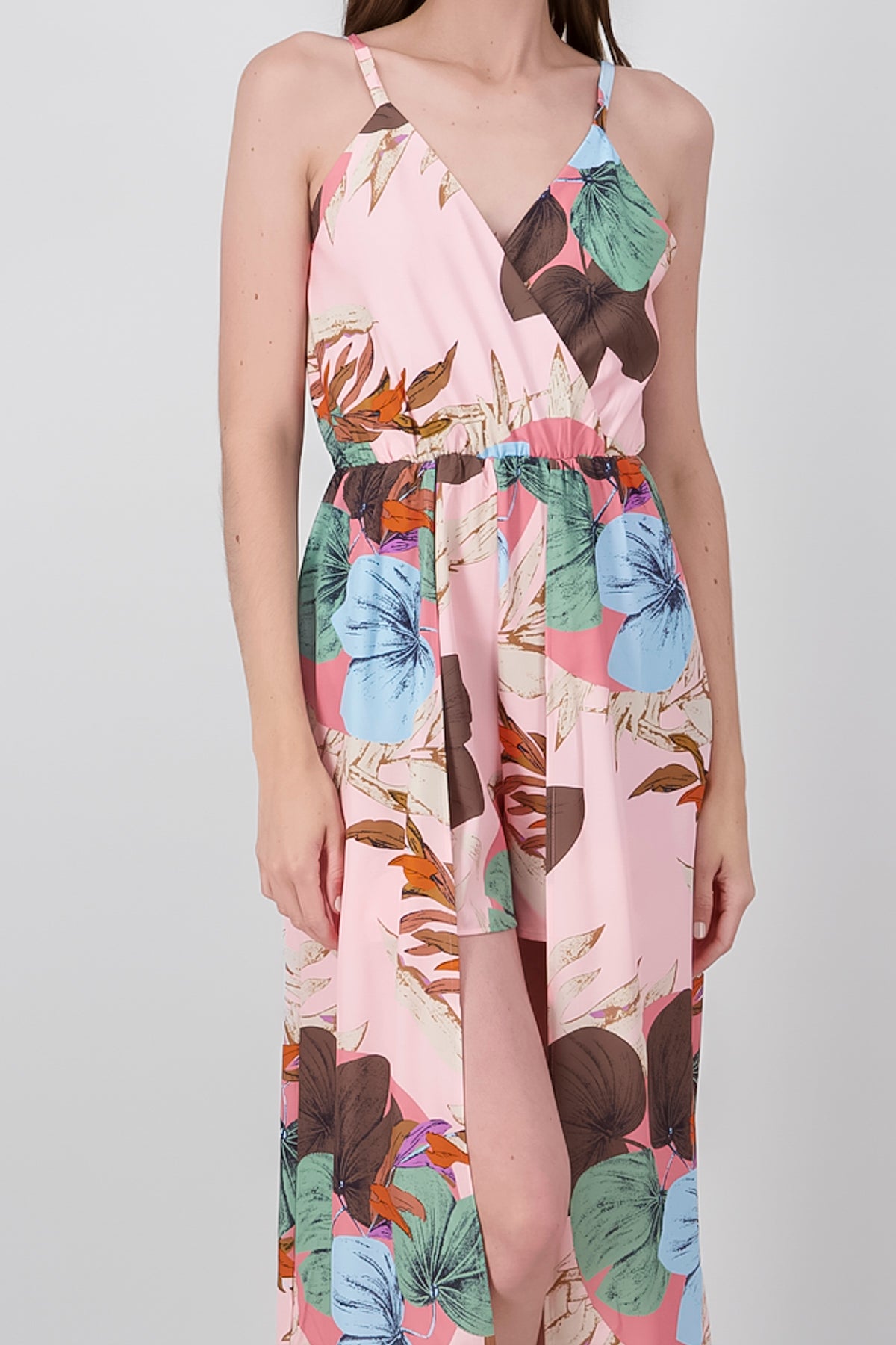 Tropical printing detail neckline Rosa Combo