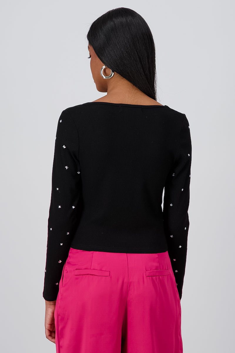 Top Long Square Square Detail Brillboards BLACK