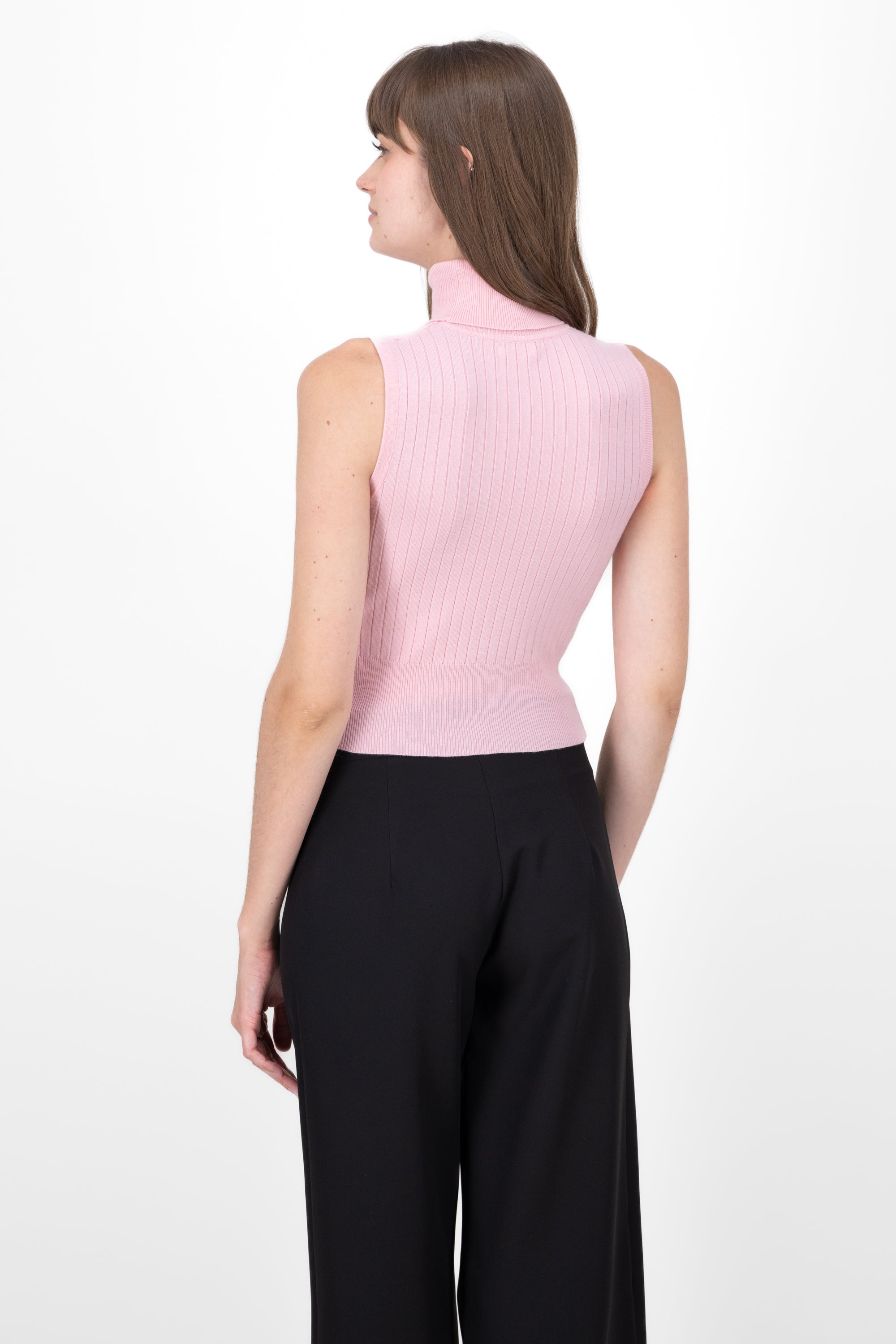 Top Shape High Neck Fabric PINK