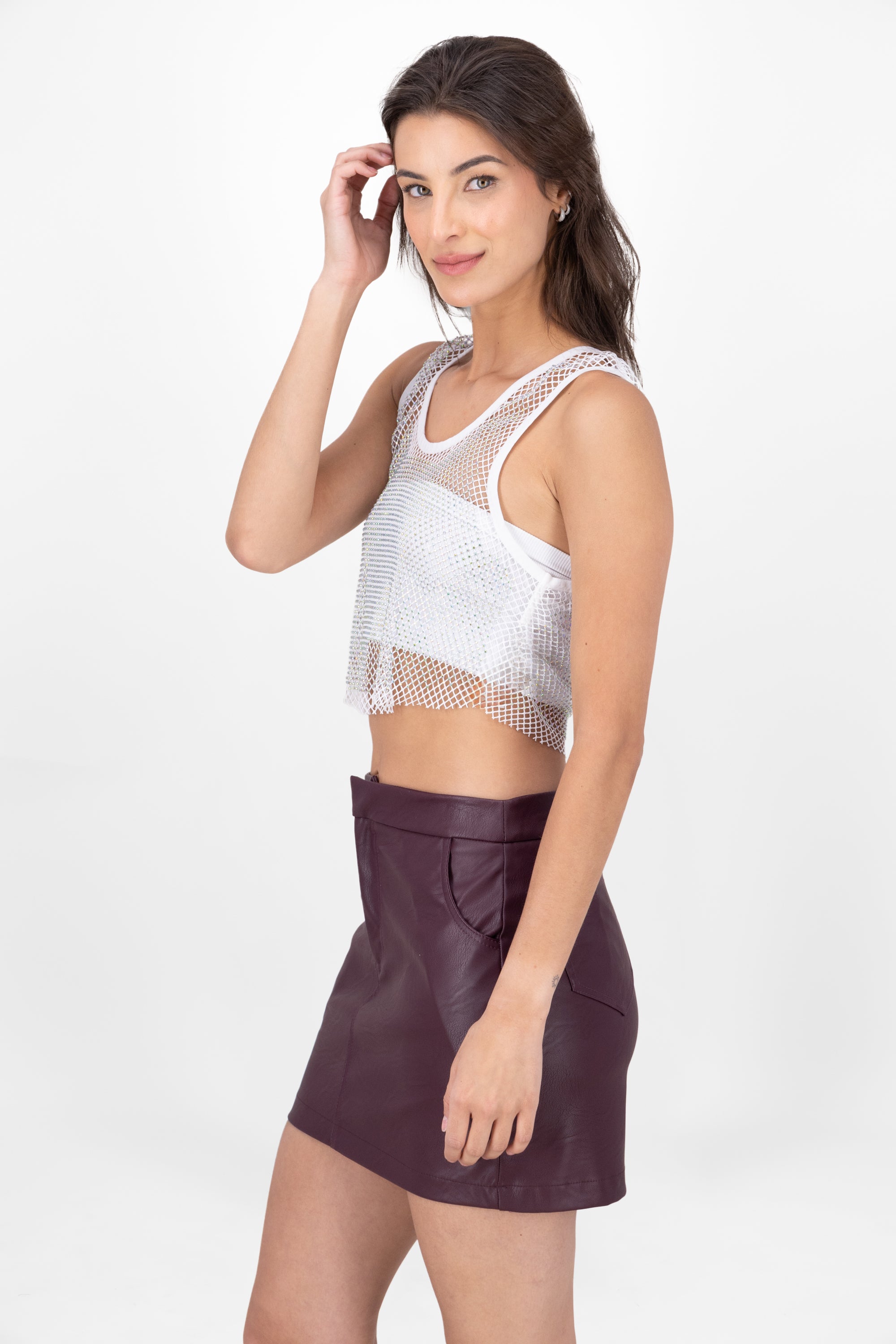 Top Red Briles Cuello V Hypsters WHITE