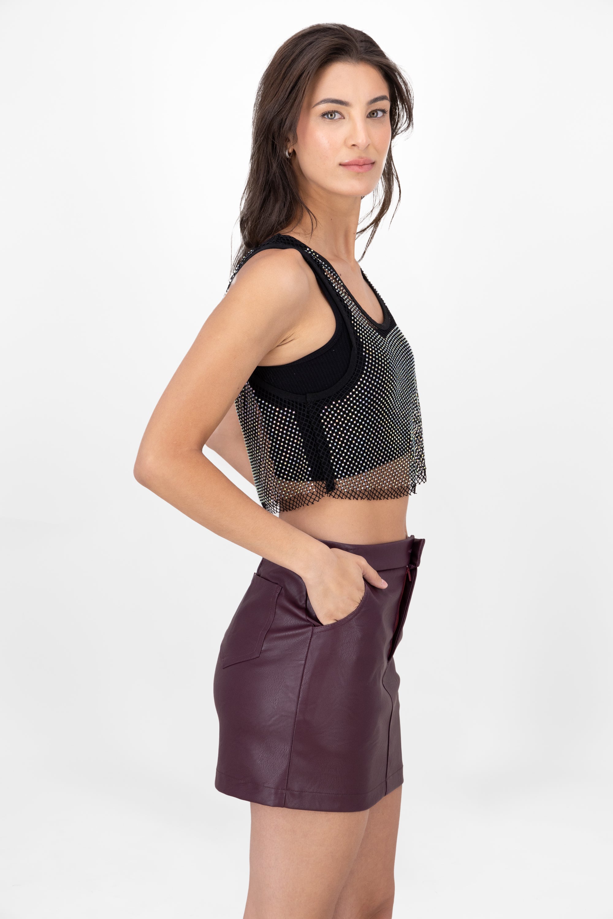 Top Red Briles Cuello V Hypsters BLACK
