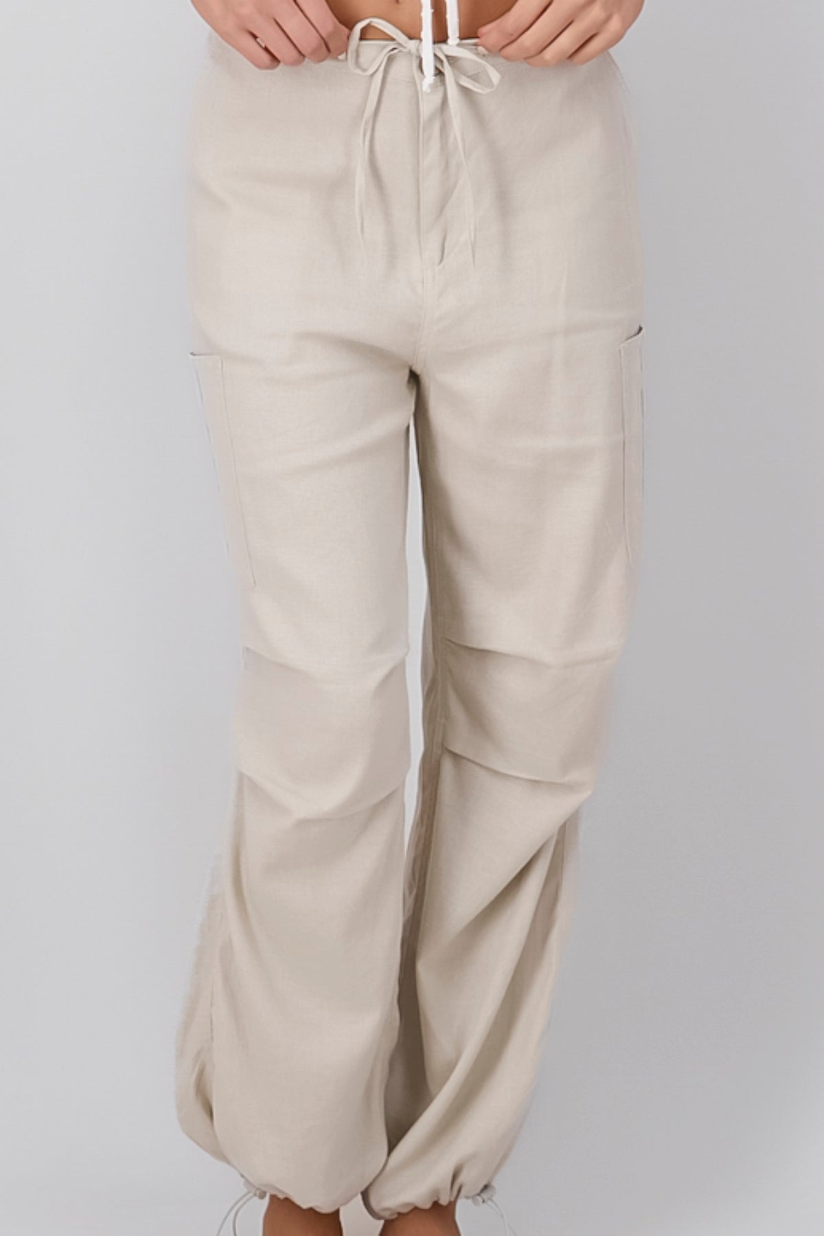 LINO PANTS DETAIN BEIGE