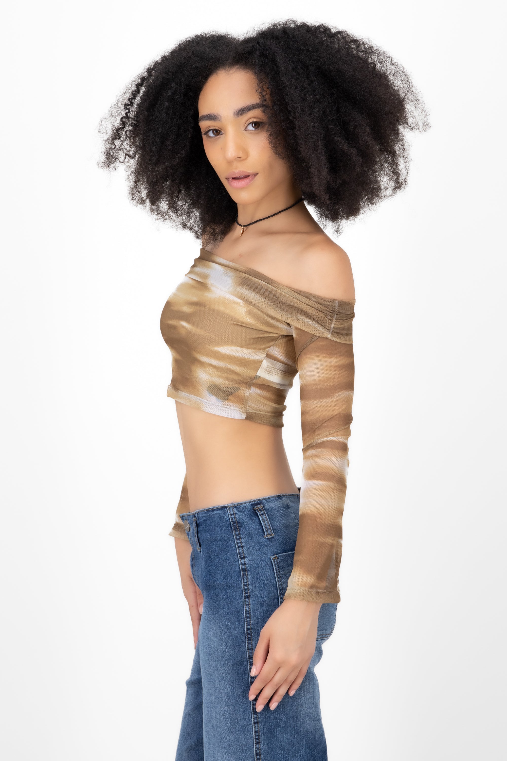 Top mesh printed detail SAND