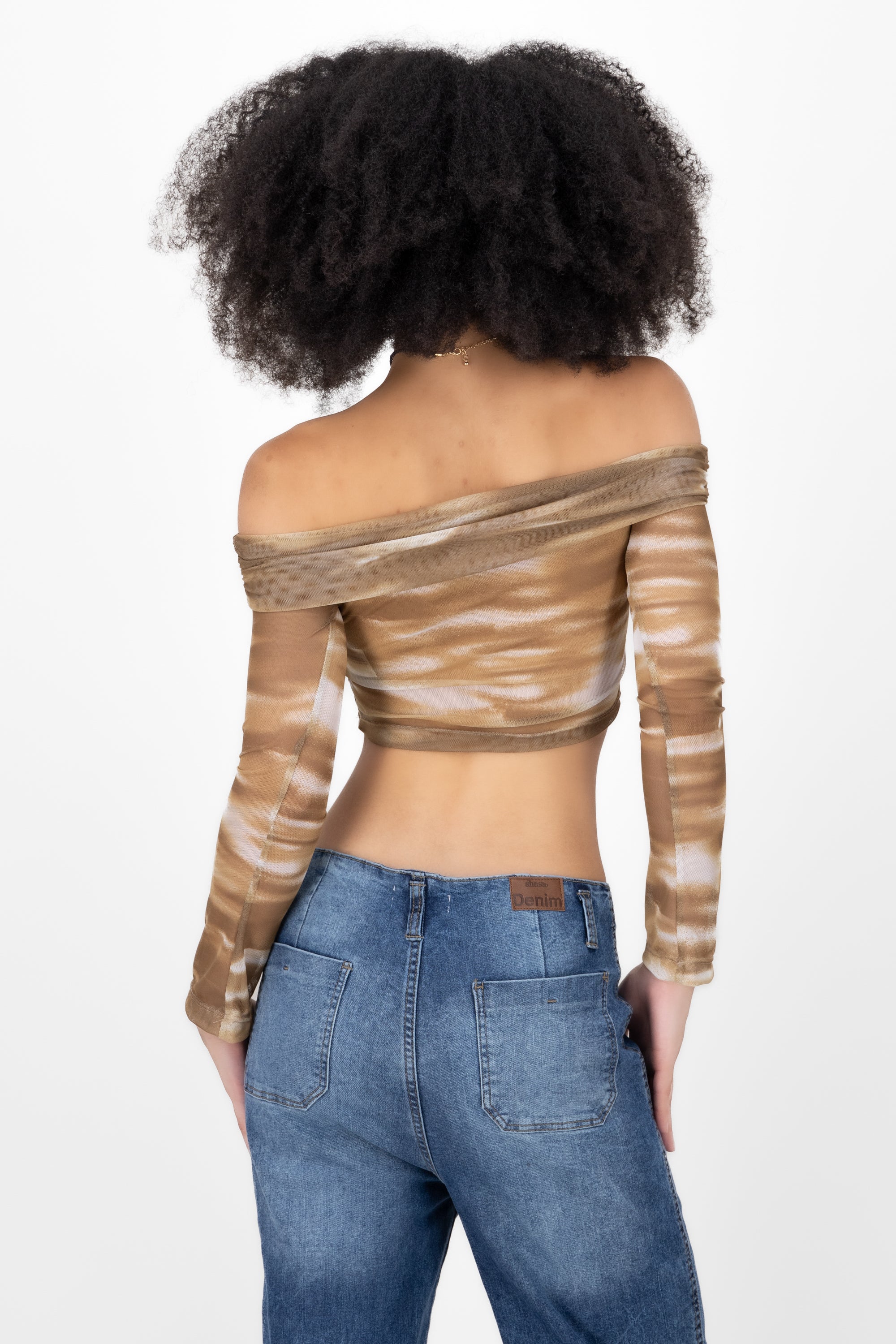 Top mesh printed detail SAND