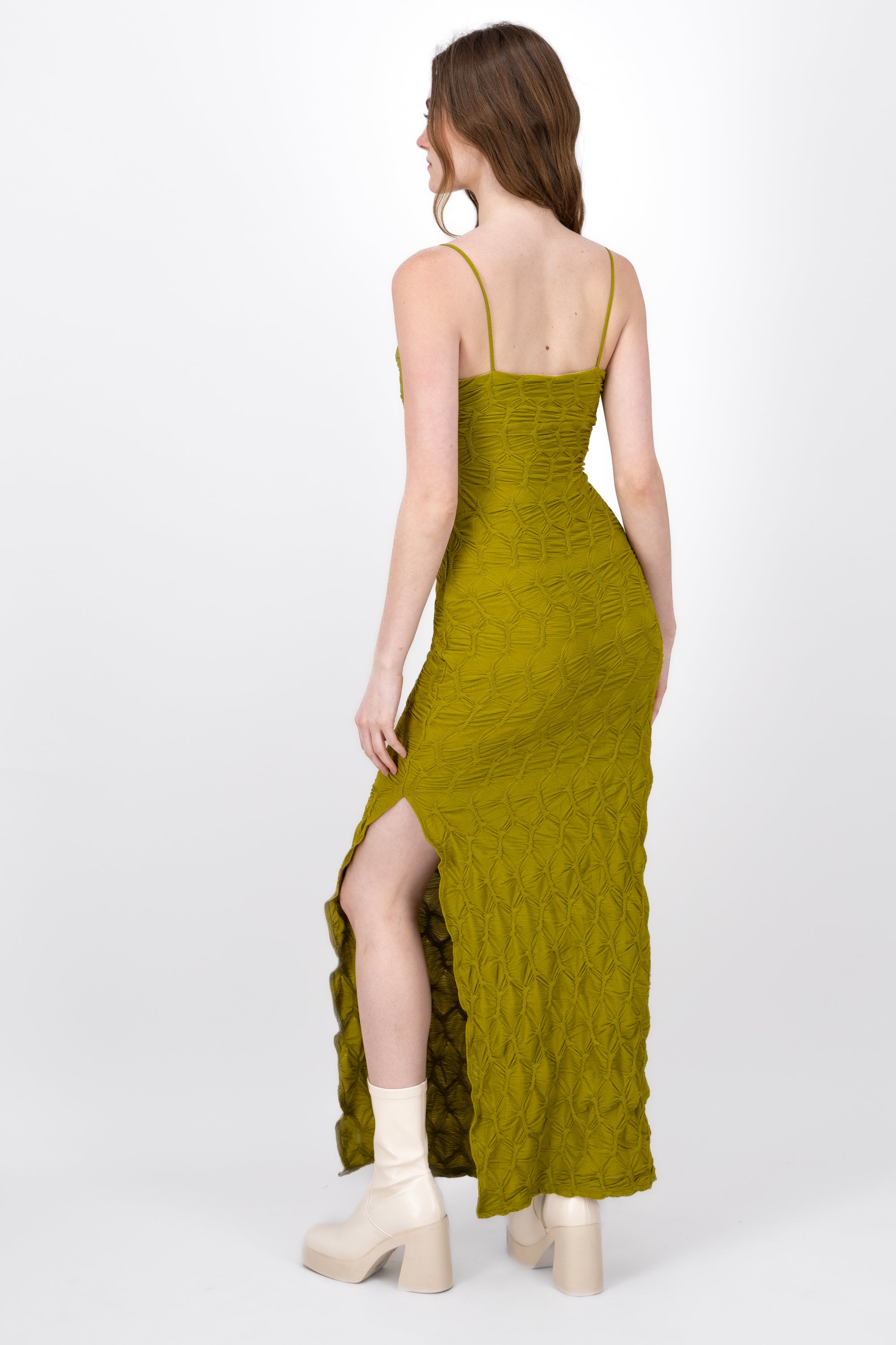 Maxi Texture dress Lima green