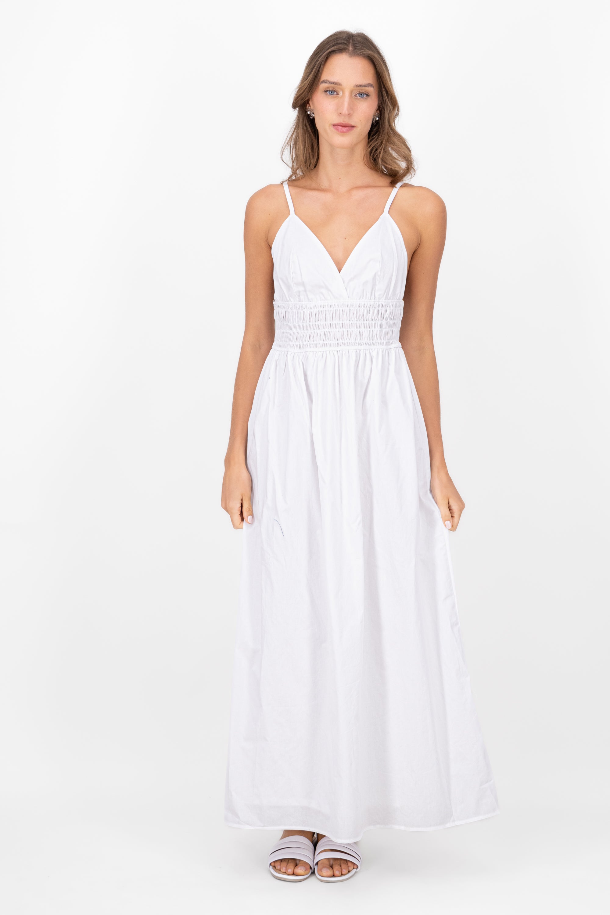 Smocked Maxi Smooth Maxi WHITE