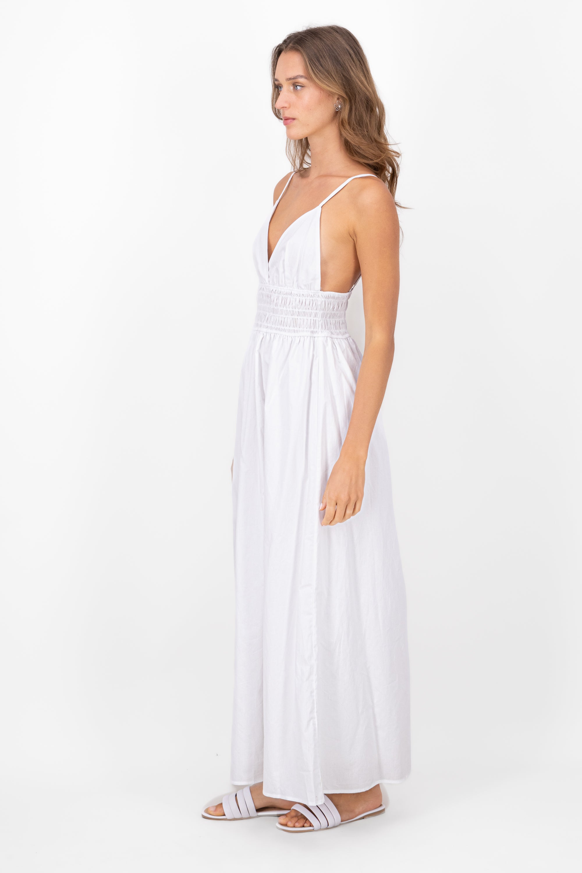 Smocked Maxi Smooth Maxi WHITE