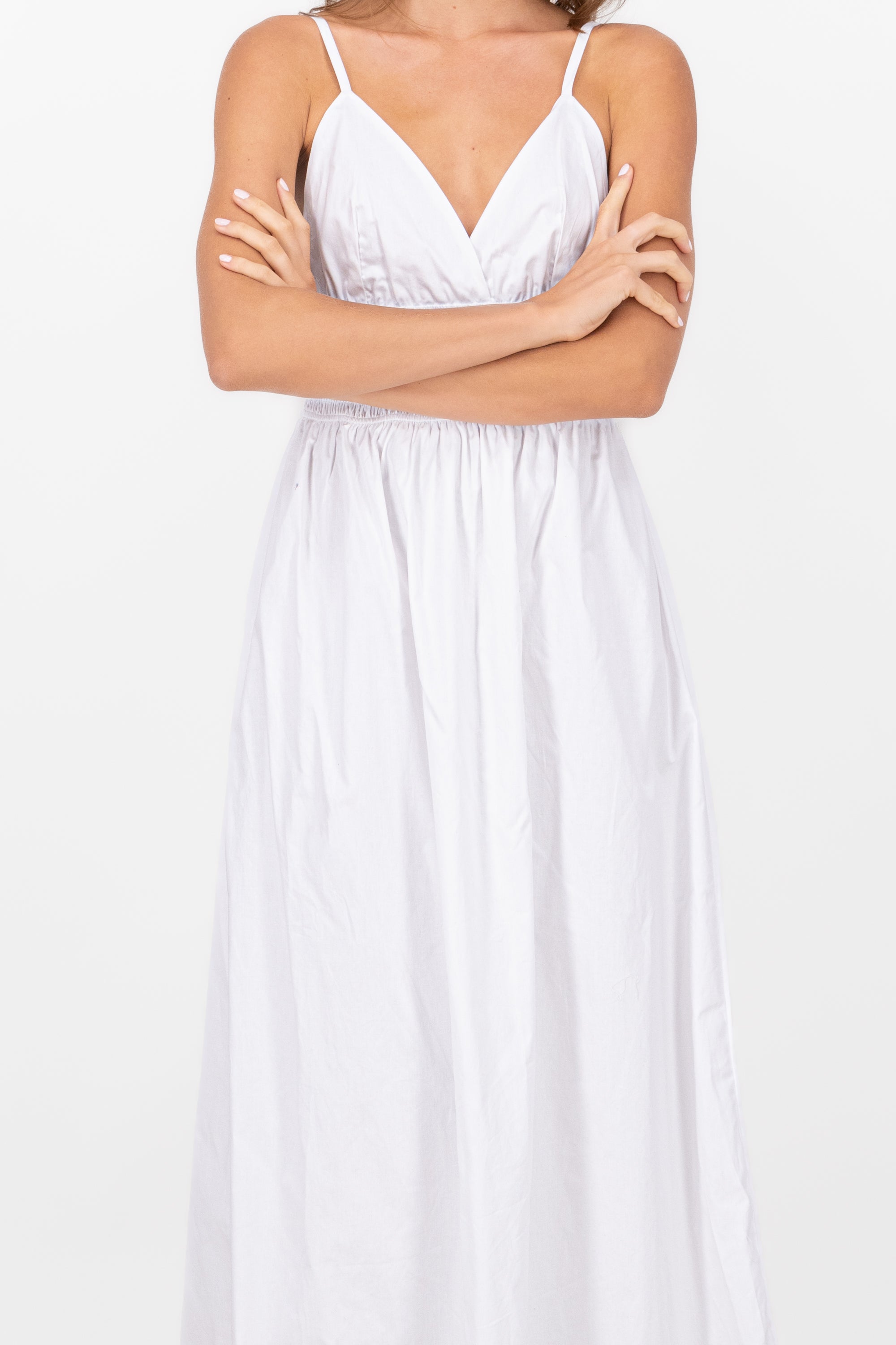 Smocked Maxi Smooth Maxi WHITE