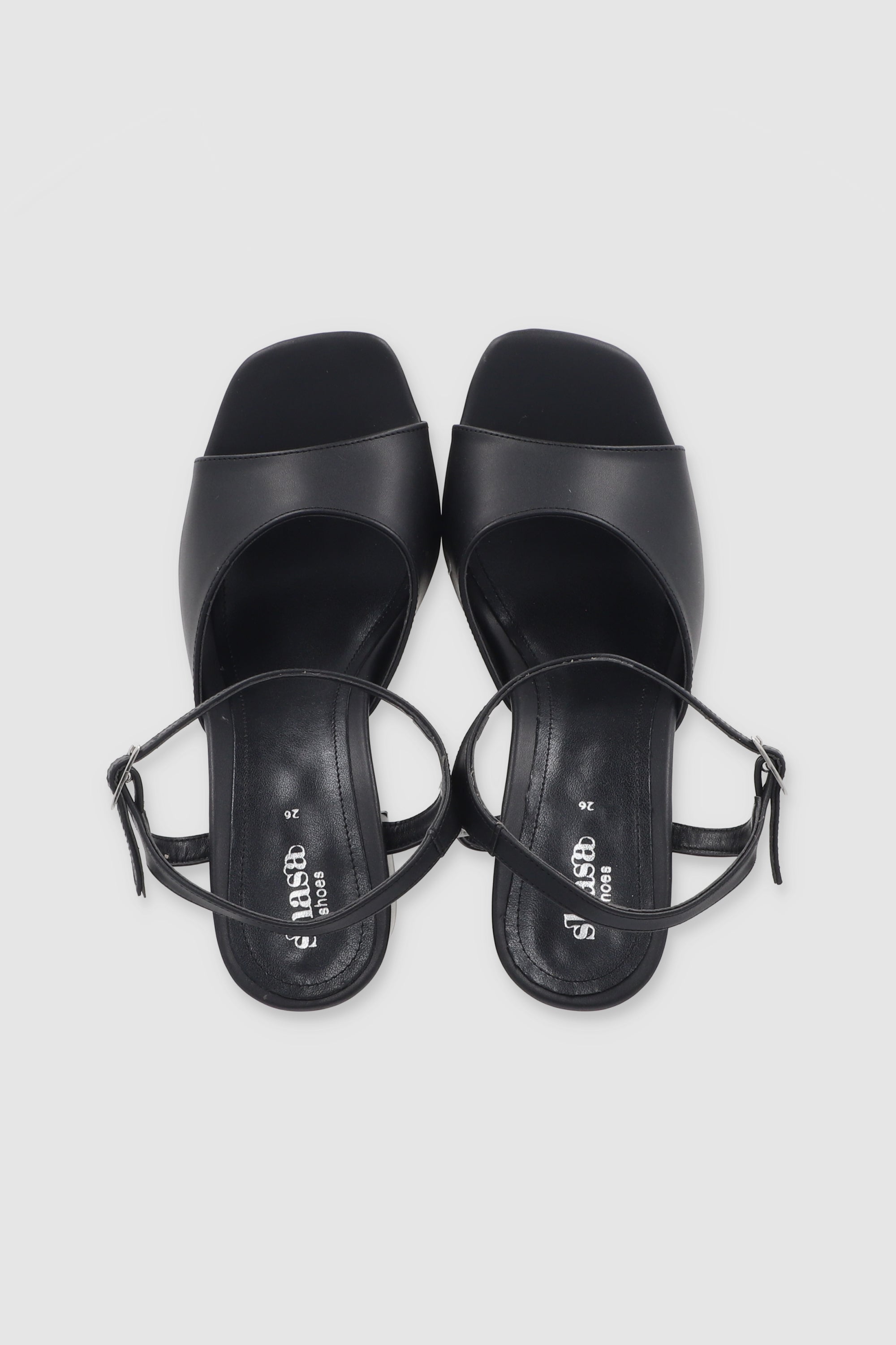 PEEP TOE BRISER TACON BLACK