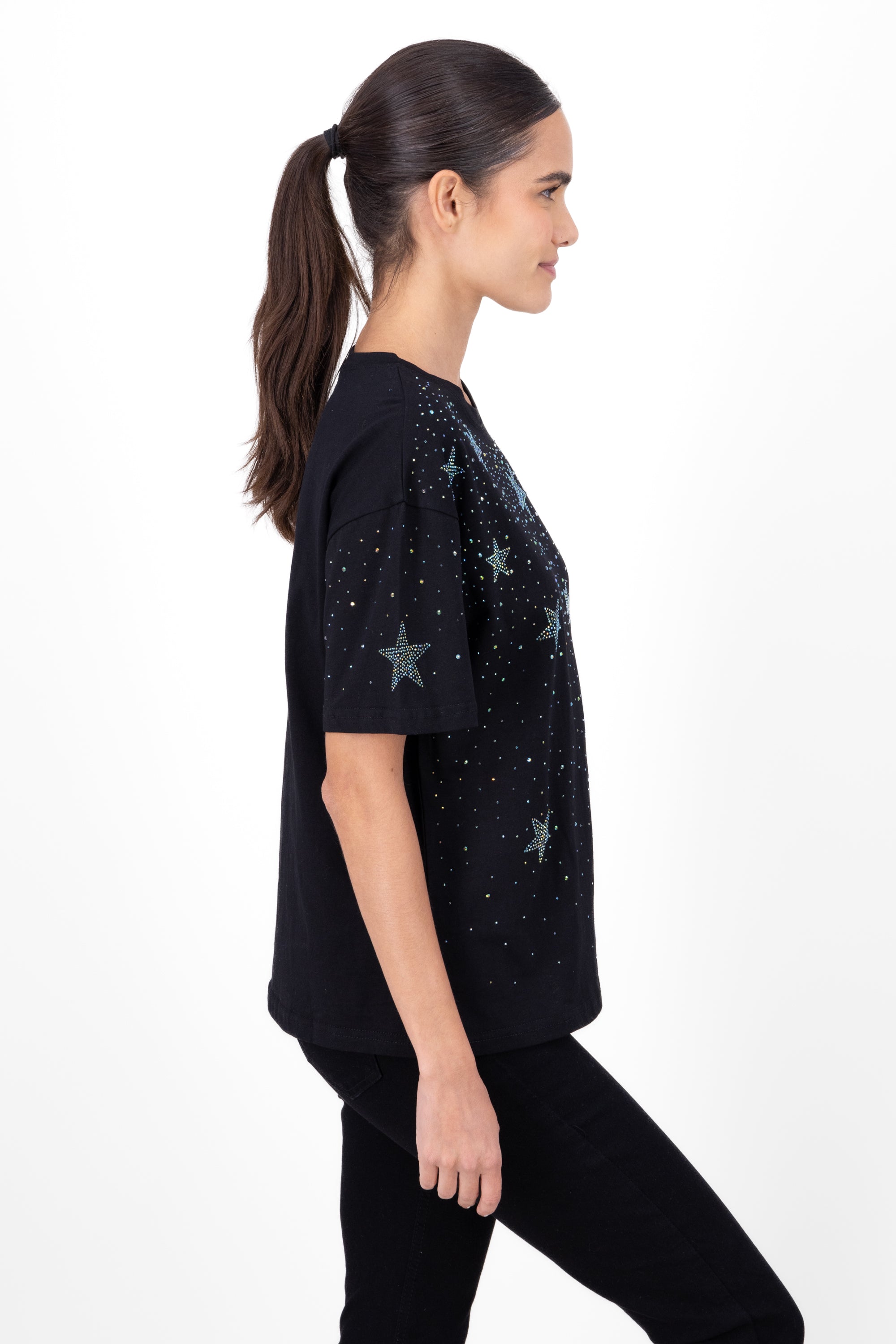 OVERSIZED DETAIL DETAIL BRIGHT BLACK