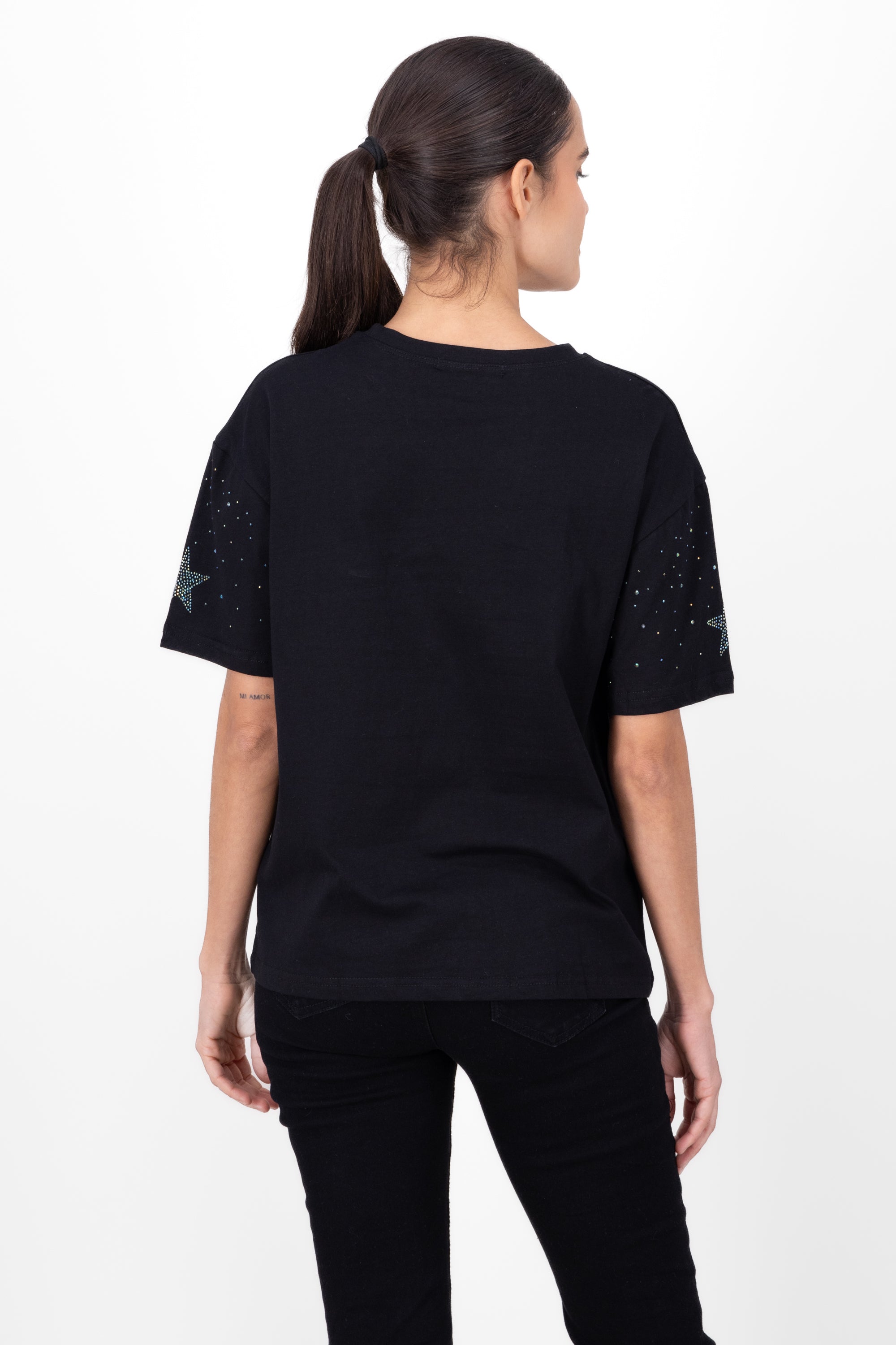 OVERSIZED DETAIL DETAIL BRIGHT BLACK