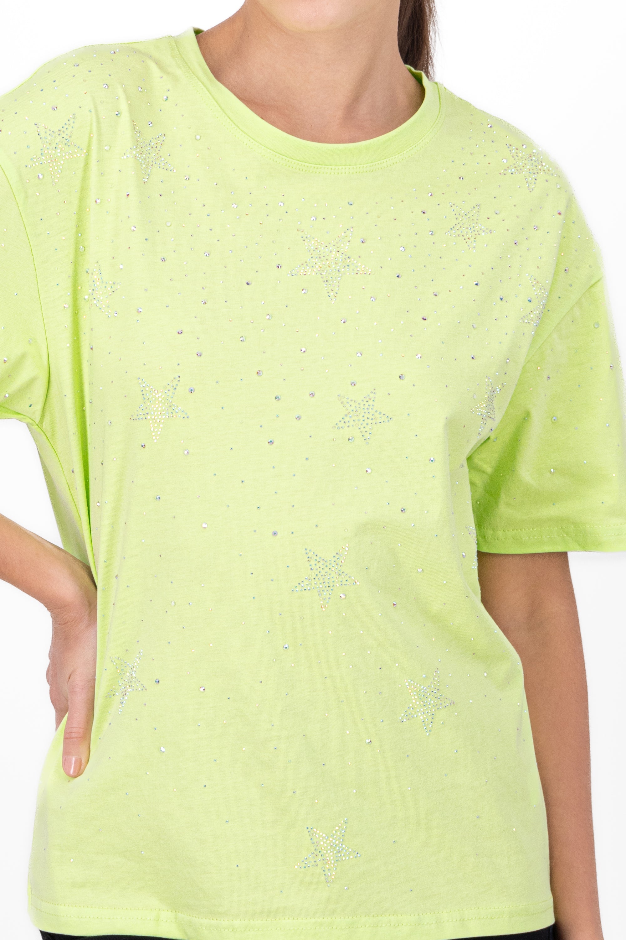 OVERSIZED DETAIL DETAIL BRIGHT Lima green