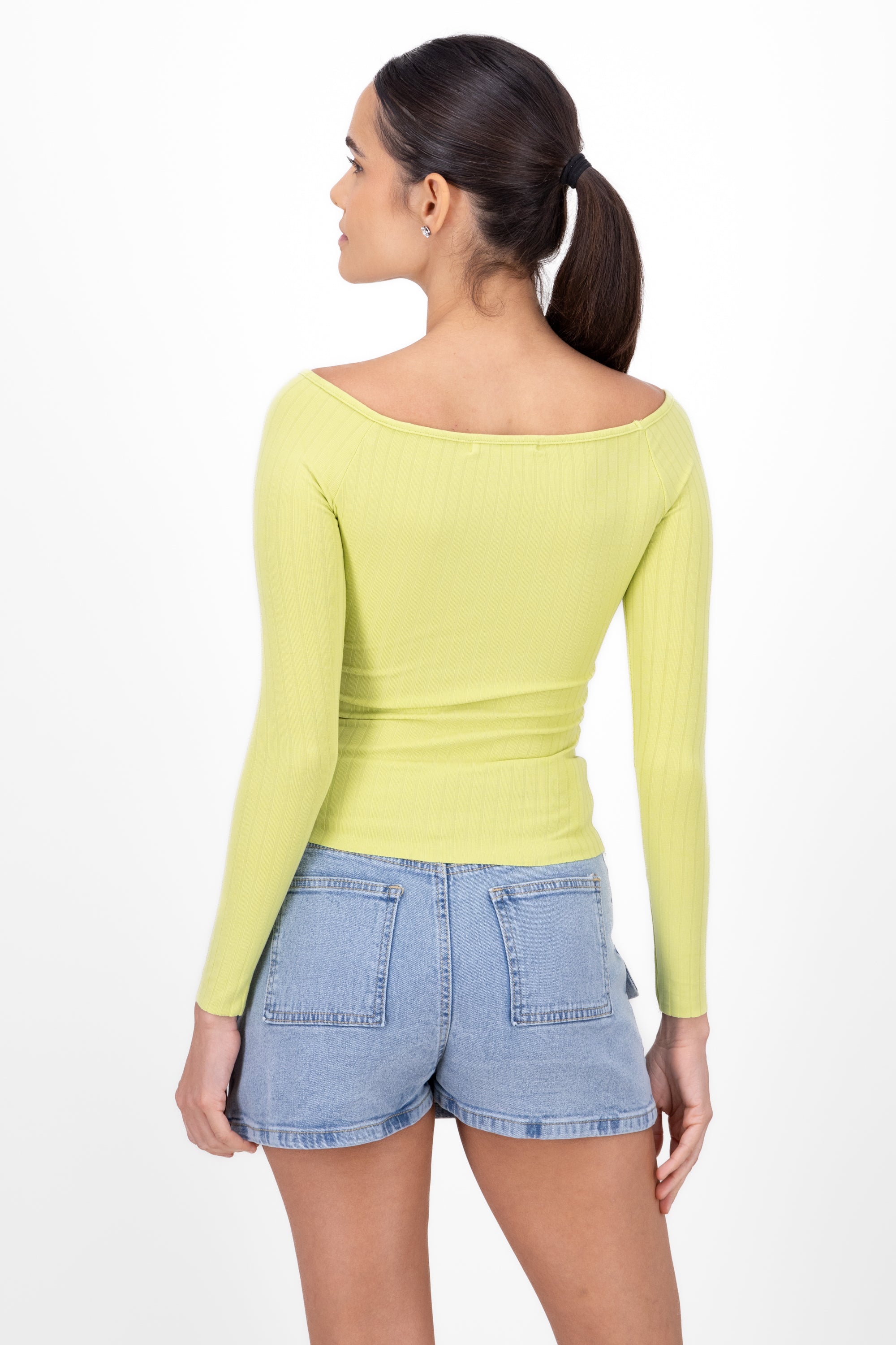 Top Rib Long Sleeve GREEN