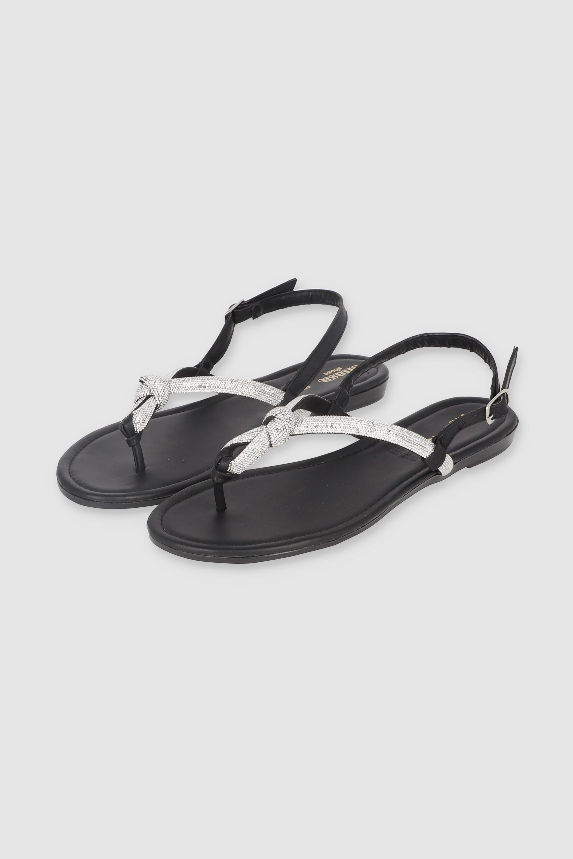 Sandal brightness finger BLACK