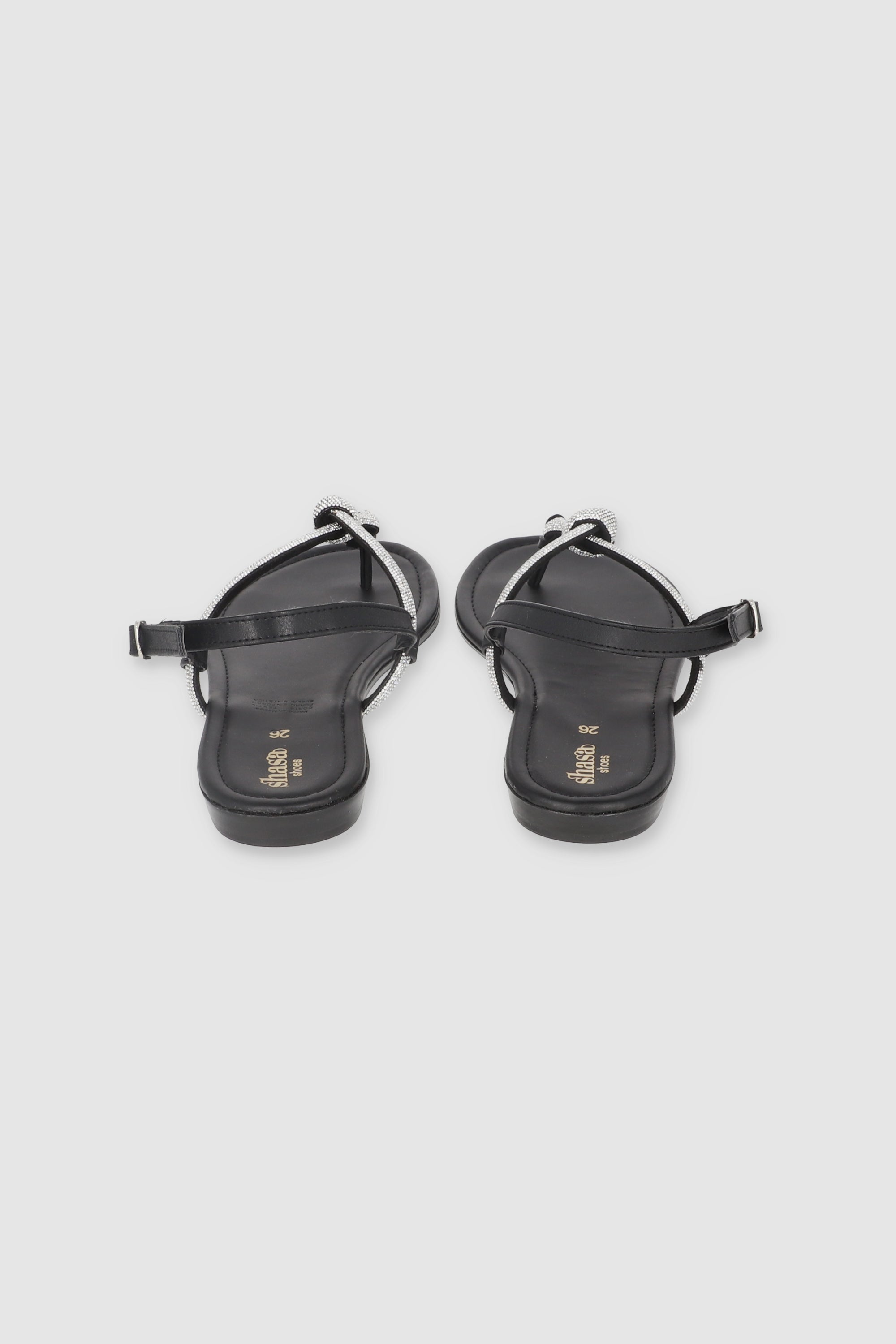 Sandal brightness finger BLACK