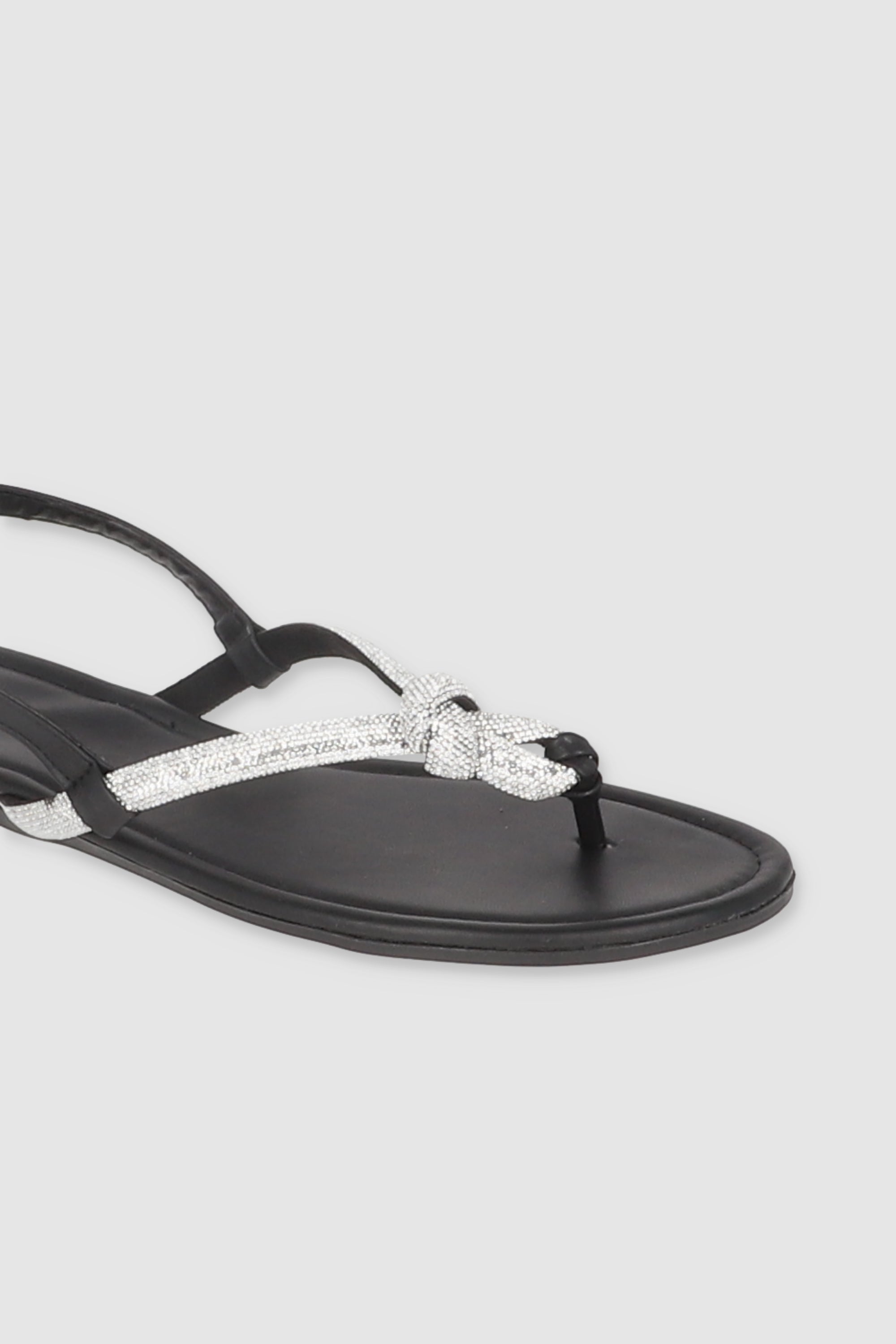 Sandal brightness finger BLACK