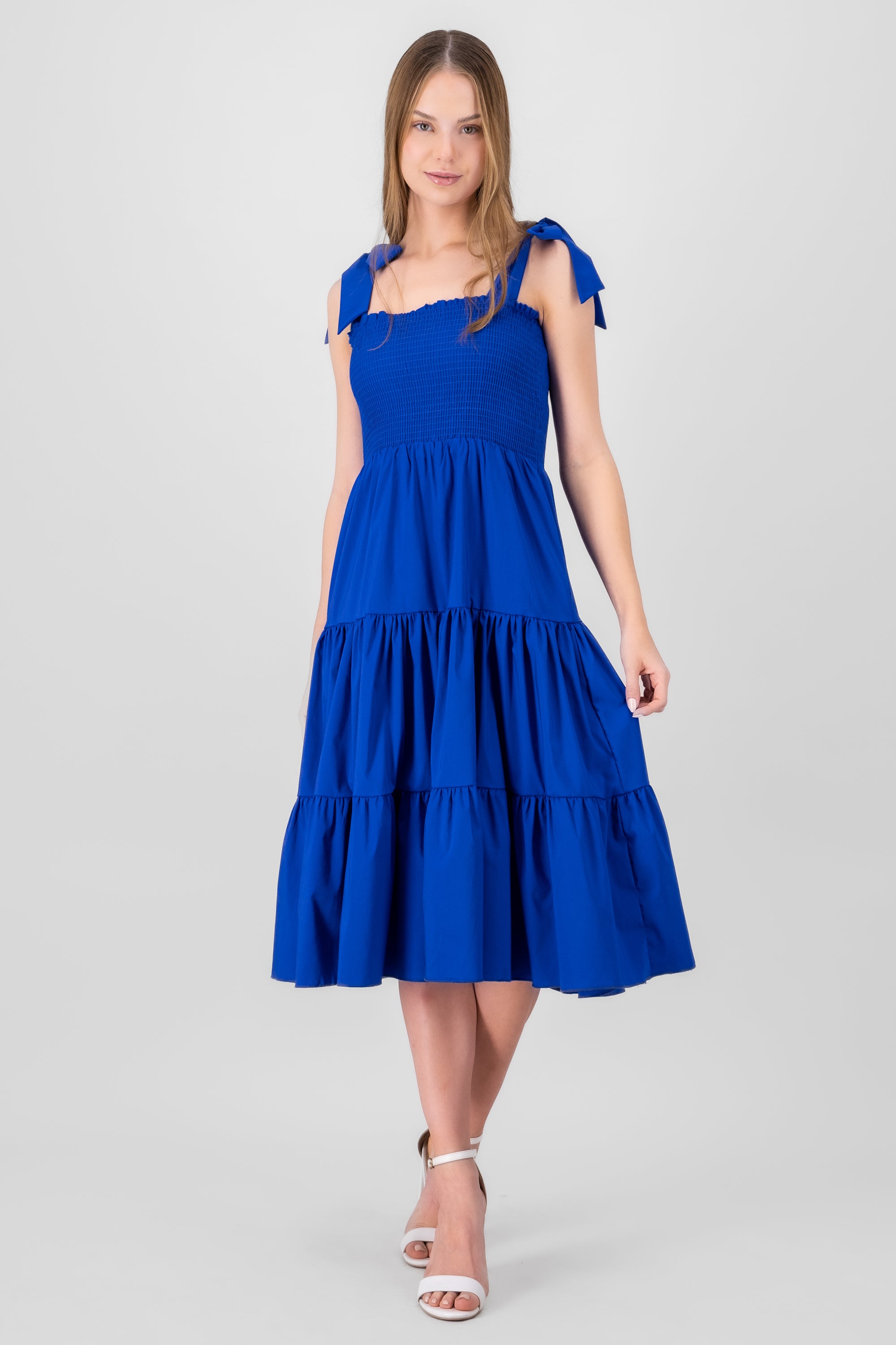 Vestido midi olanes AZUL REY