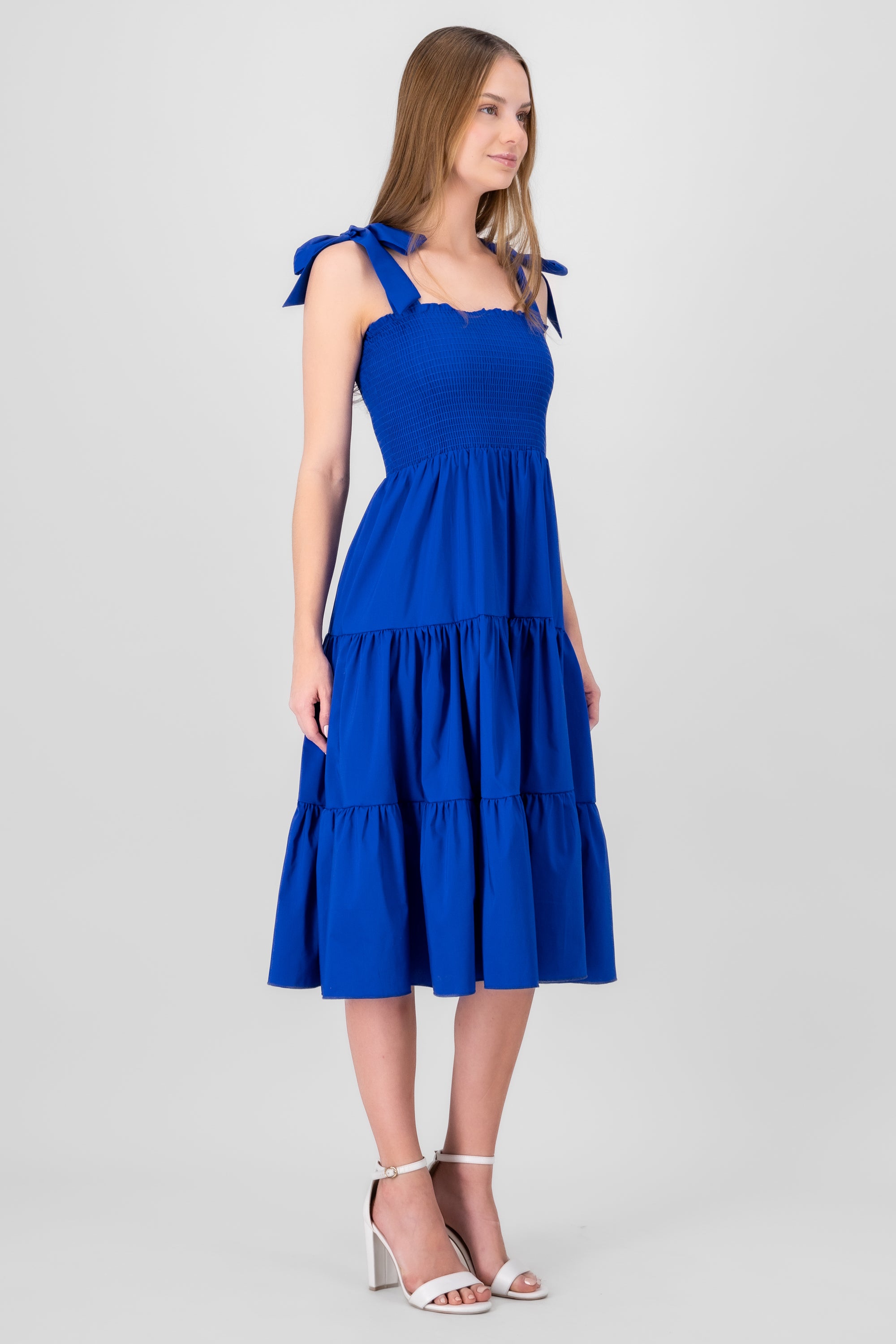 Vestido midi olanes AZUL REY