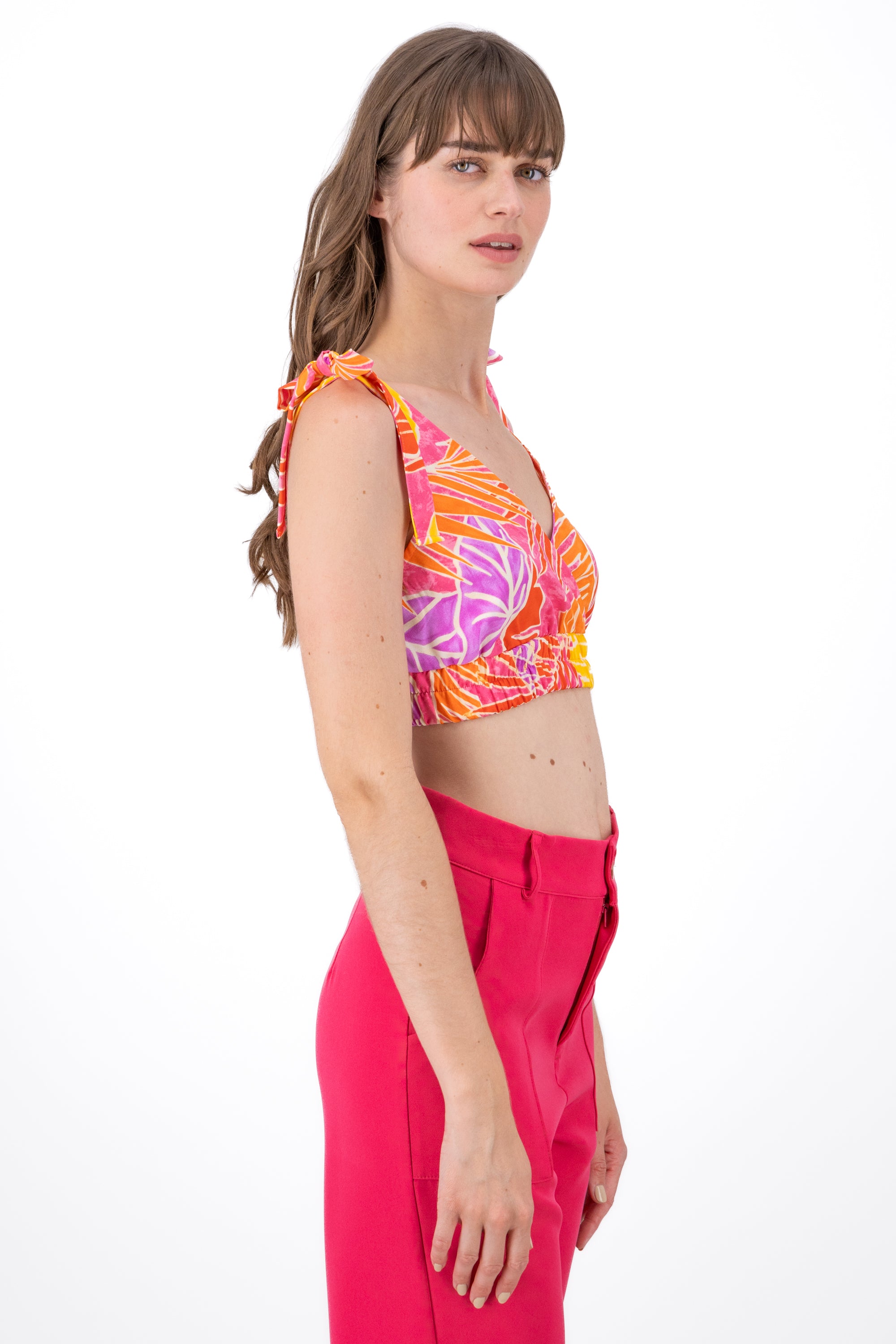 Top Crop Detalle Tirantes ROSA COMBO