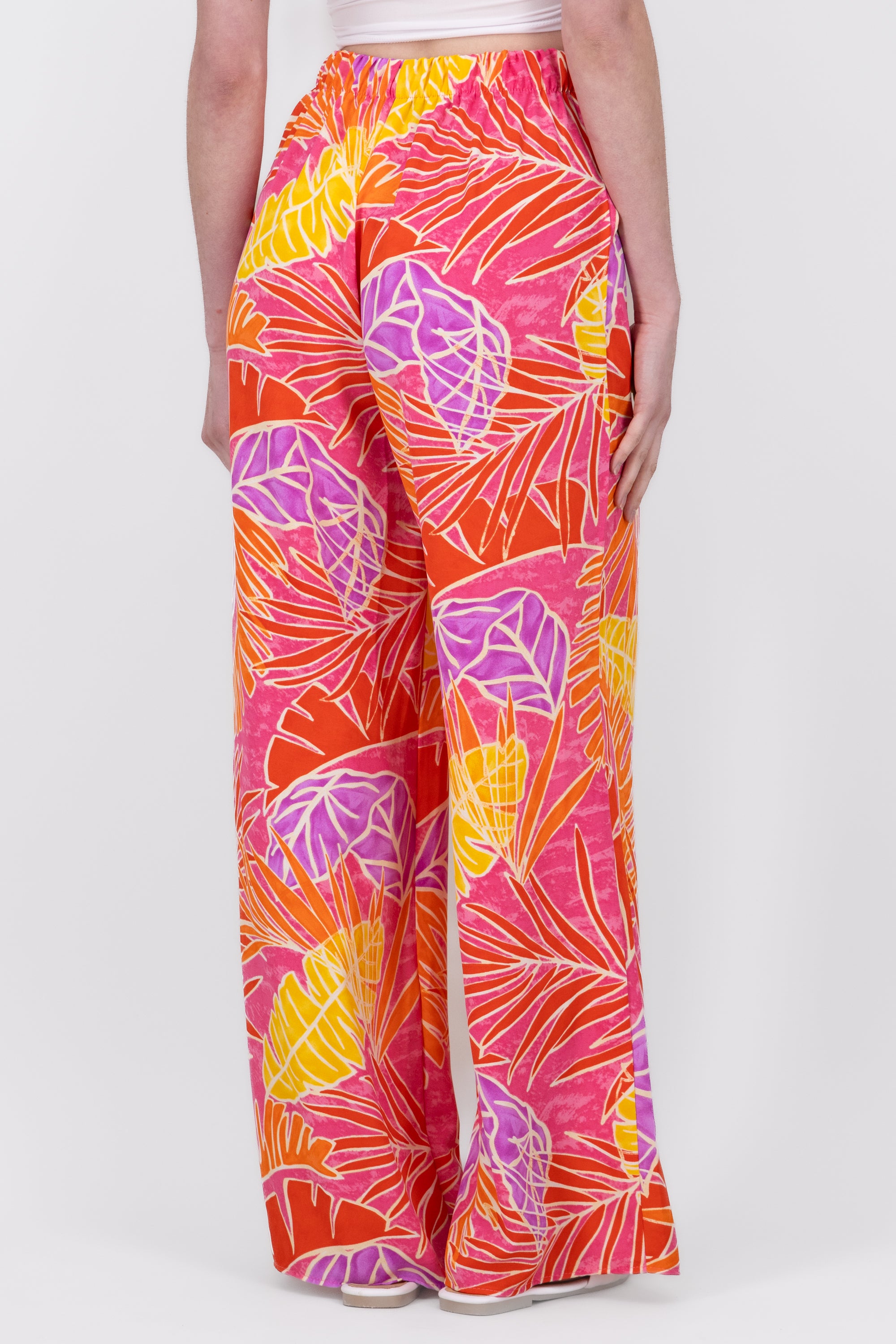 Pants wide detail tweezers Rosa Combo