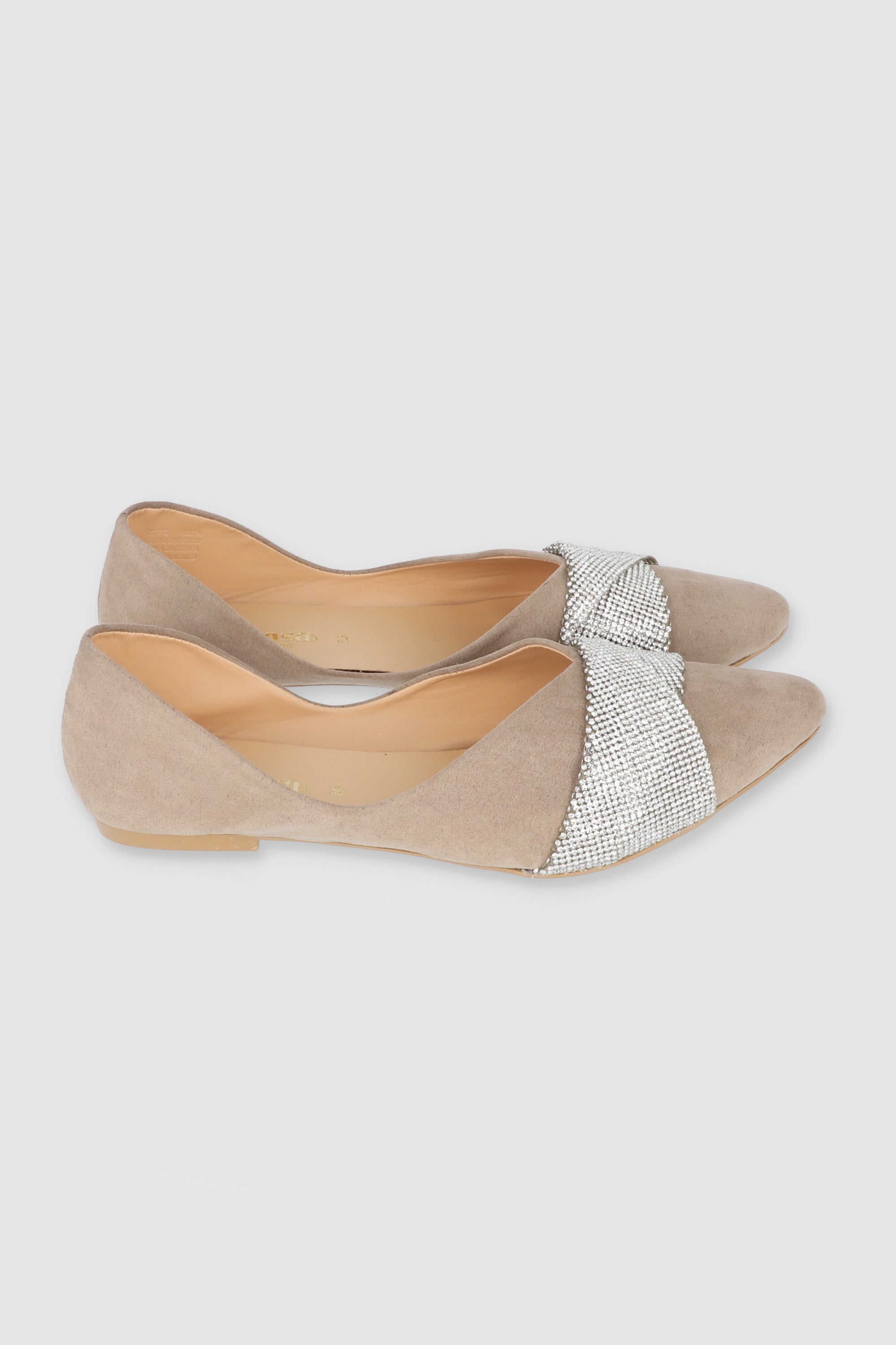 Flat brillos pointy NUDE