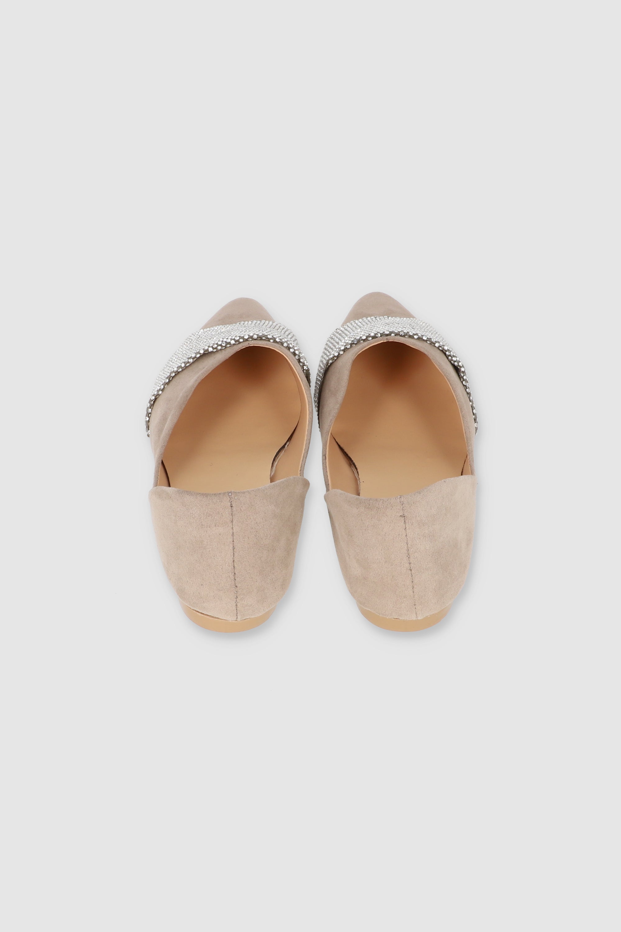 Flat brillos pointy NUDE