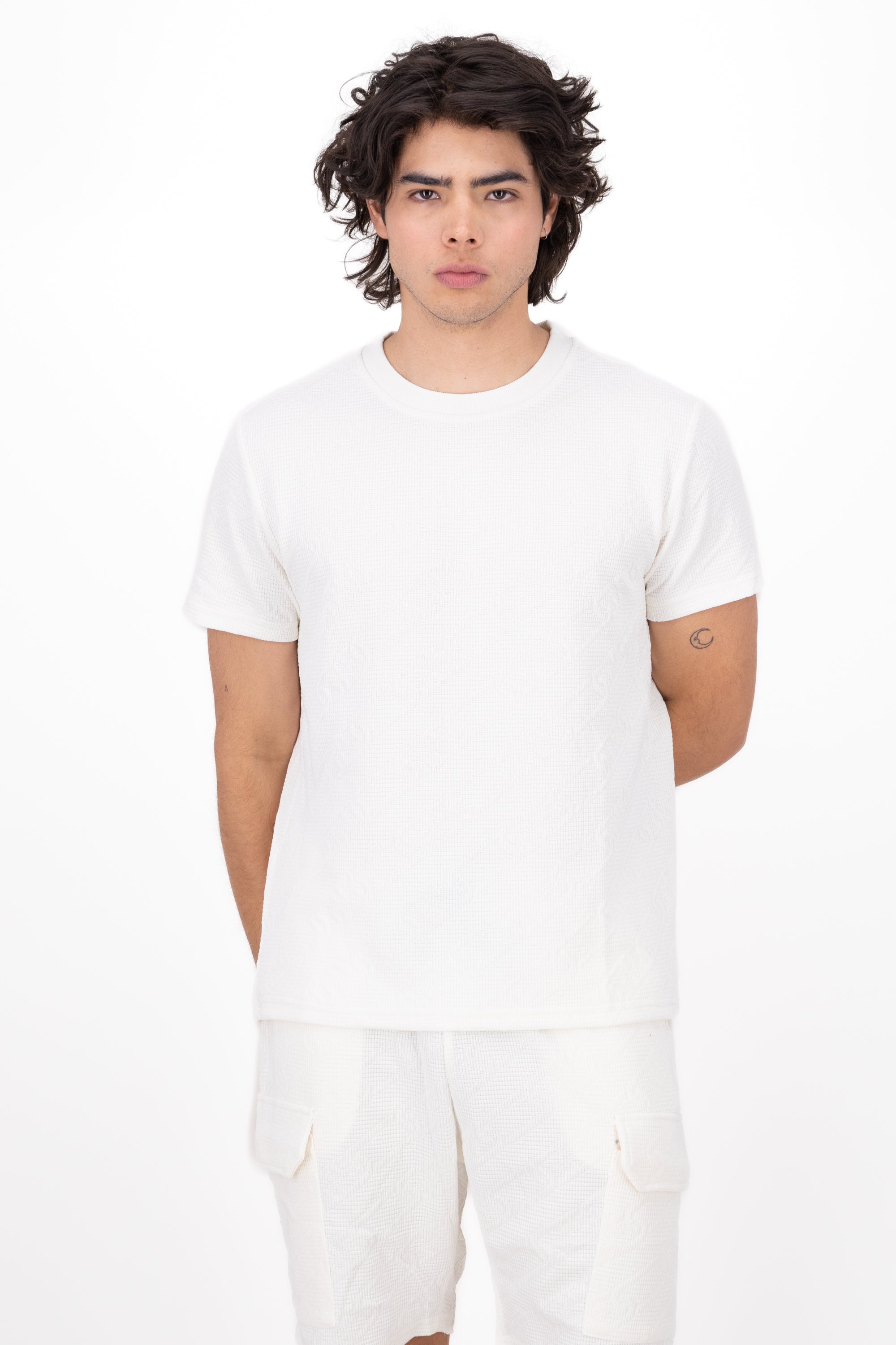 Playera Natura Det Texture WHITE