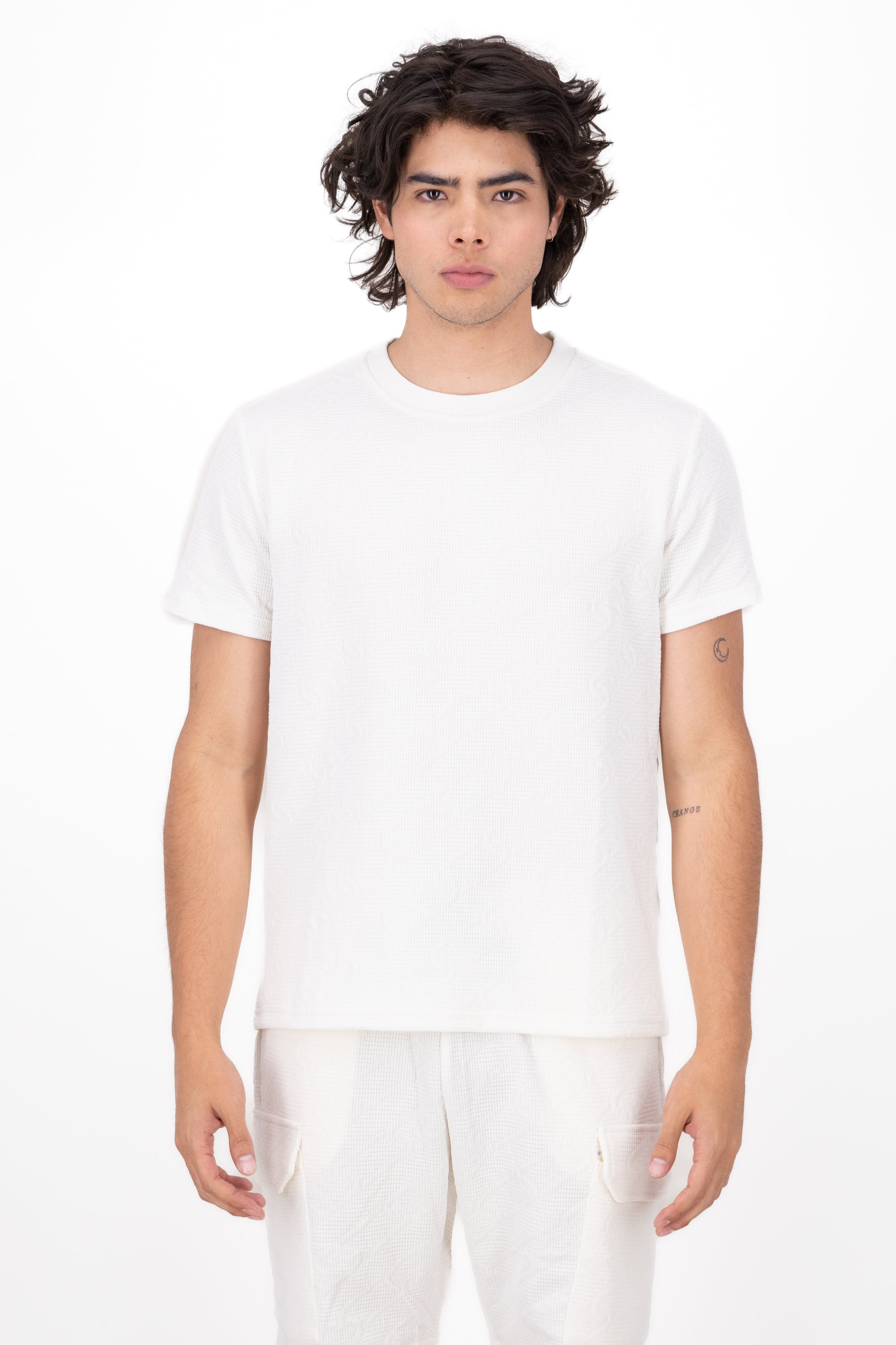 Playera Natura Det Texture WHITE